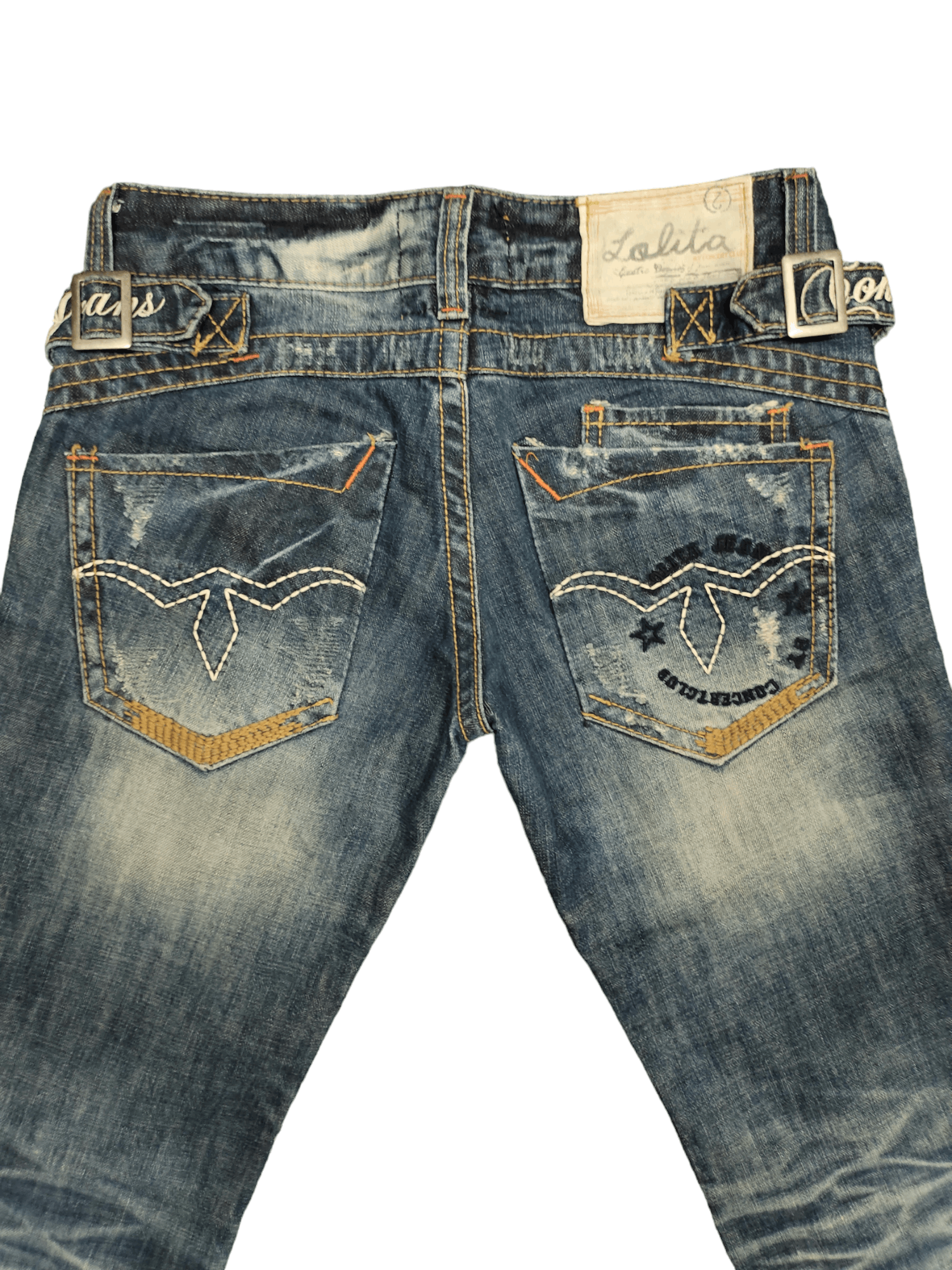 If Six Was Nine Flare Jeans Lolita Clawmark Distressed Denim Boot Cut Size US 27 - 4 Thumbnail