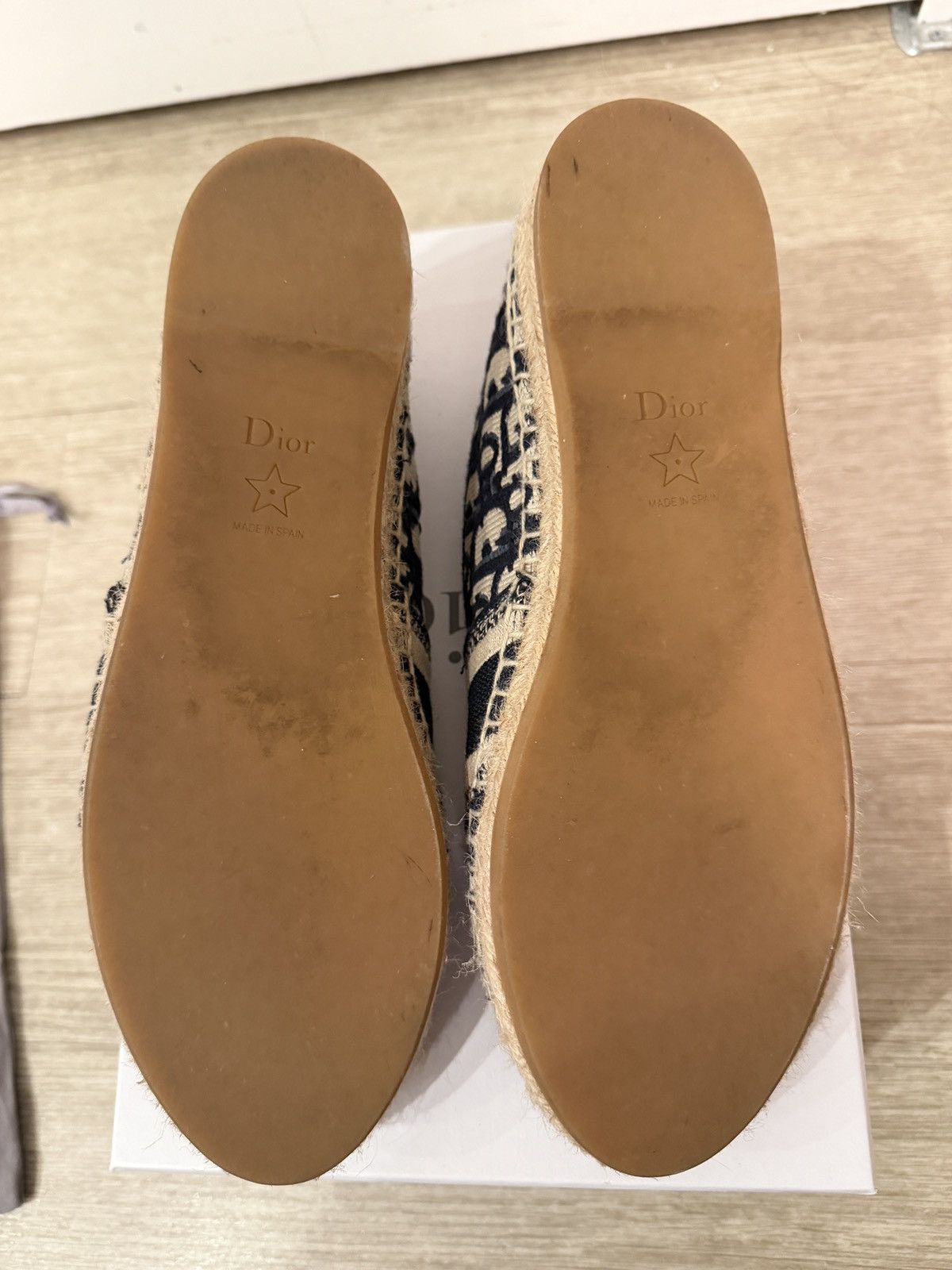 Dior Granville Espadrille - Deep Blue Dior Oblique Size 38