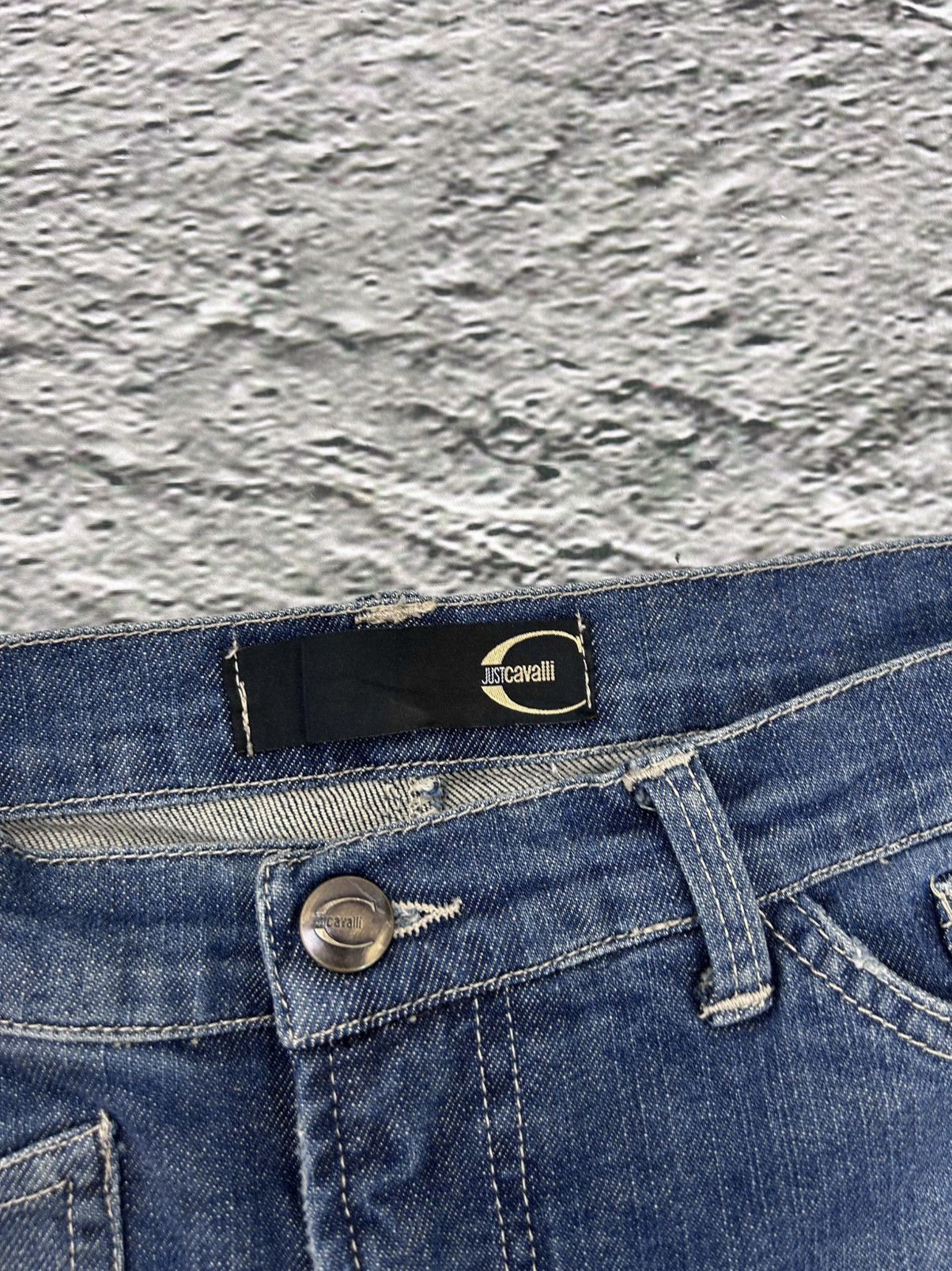 Just Cavalli × Roberto Cavalli Just Cavalli Geometrical Zipper Pockets Jeans SS2005 Pants Size US 30 / EU 46 - 4 Thumbnail