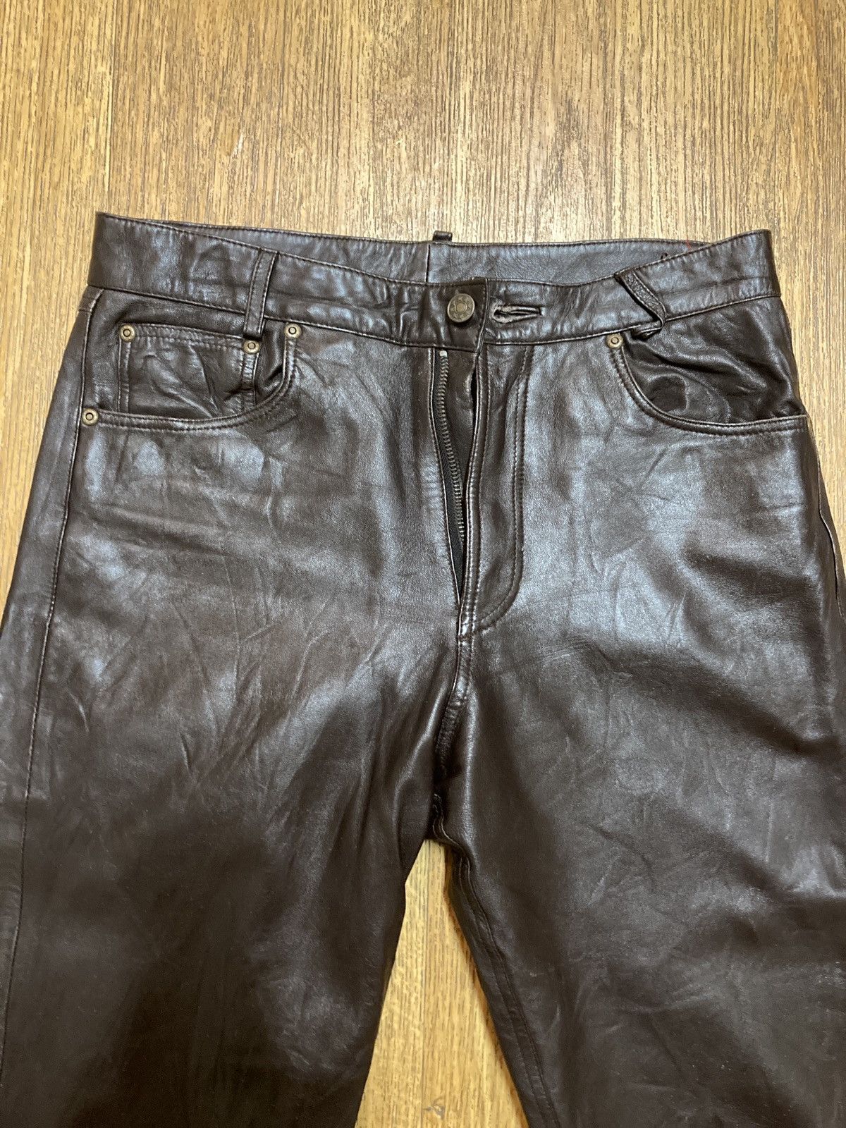 Other Country Field Trucker Leather brown leather pants Size US 30 / EU 46 - 10 Thumbnail