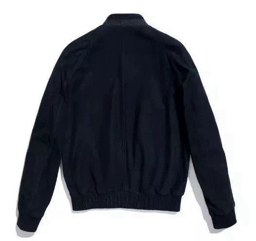 Loro Piana LORO PIANA Blue-gray suede jacket Size US XL / EU 56 / 4 - 2 Thumbnail