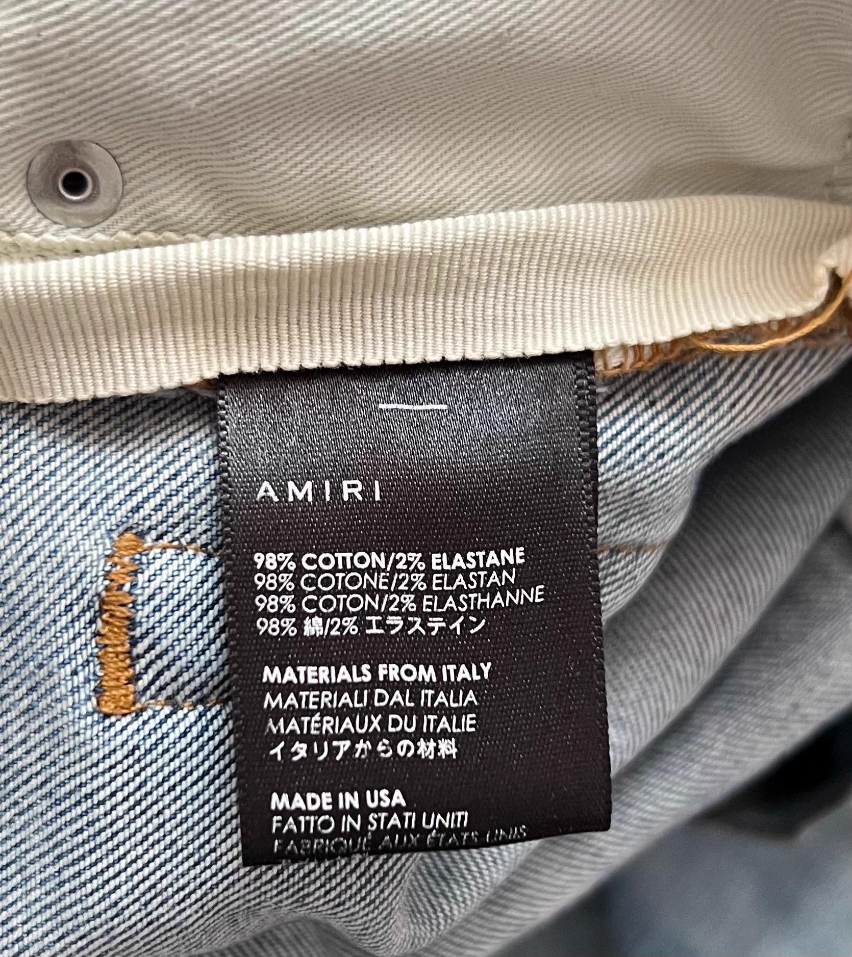 Amiri Amiri Washed Distressed Jeans - Size 30 Size US 30 / EU 46 - 5 Thumbnail