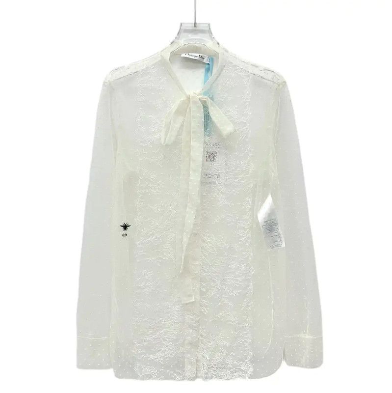 Dior Dior White Nylon Women's Shirt 0089 Size S / US 4 / IT 40 - 1 Thumbnail