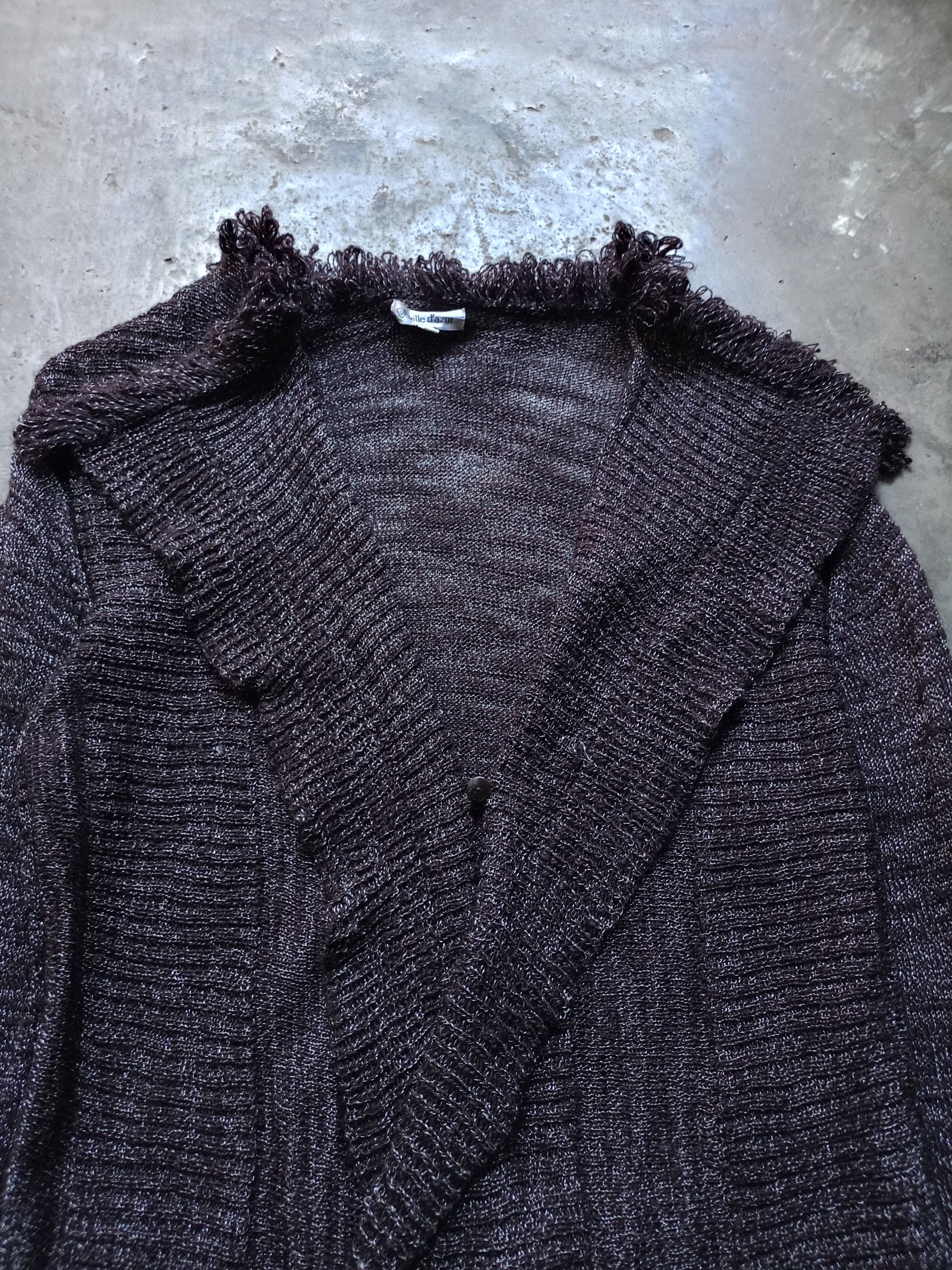 Japanese Brand Ville d azur knit Cardigan Size M / US 6-8 / IT 42-44 - 2 Thumbnail