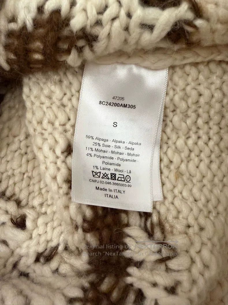 Dior Dior Woollen knitted cardigan coat Size S / US 4 / IT 40 - 3 Thumbnail