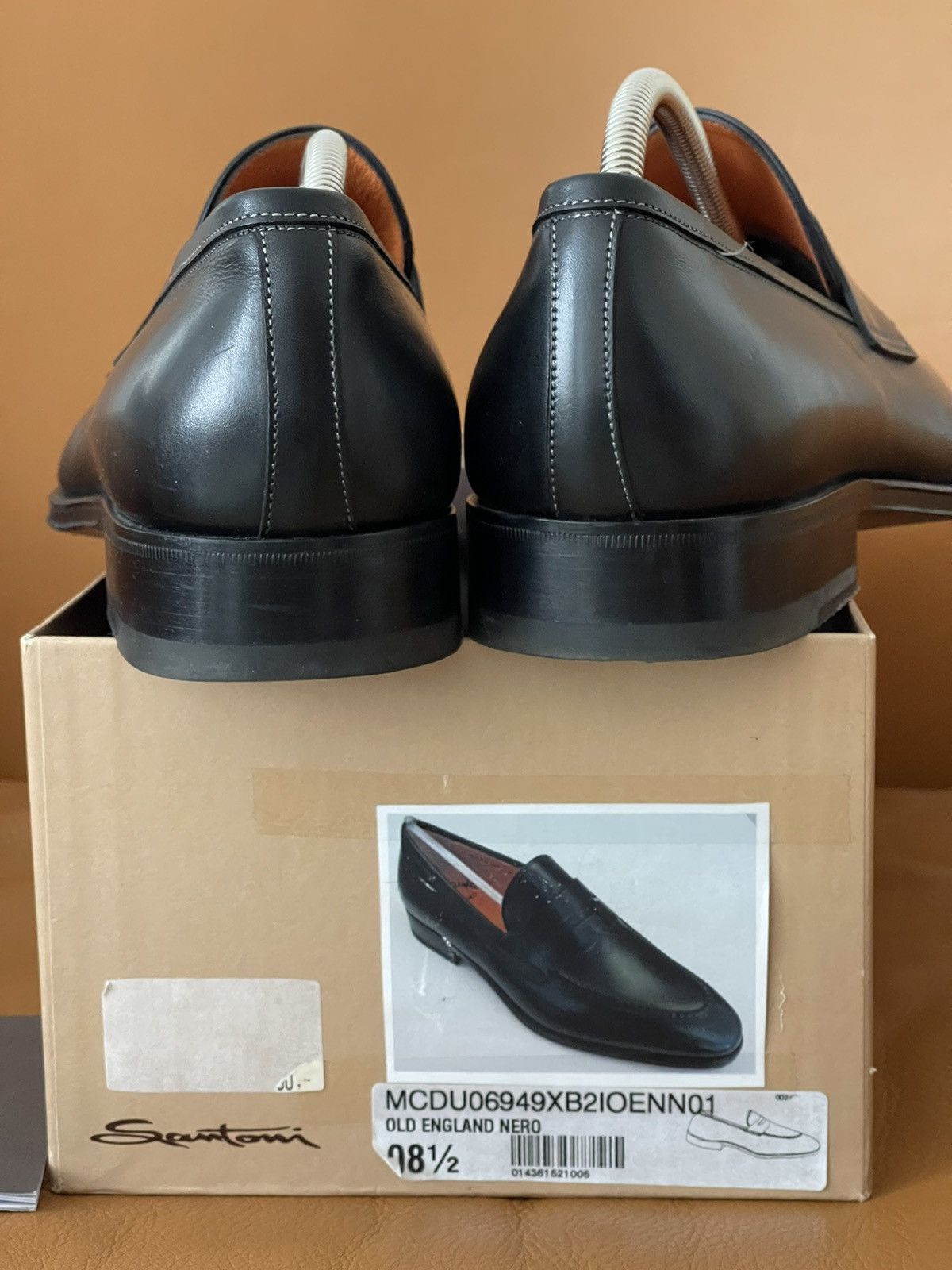 Santoni Leather Loafers Size US 8.5 / EU 41-42 - 2 Thumbnail