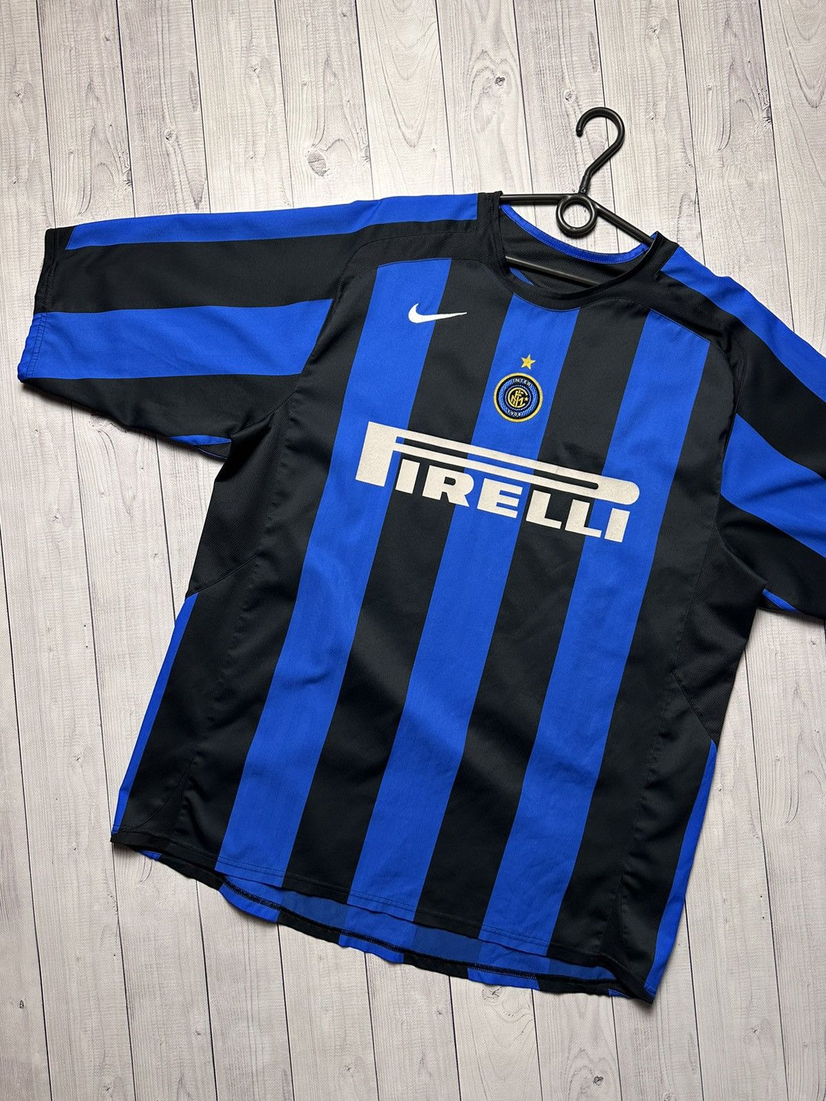 Nike × Vintage Vintage Nike Inter Milan soccer jersey 10 Adriano rare XL Size US XL / EU 56 / 4 - 4 Thumbnail