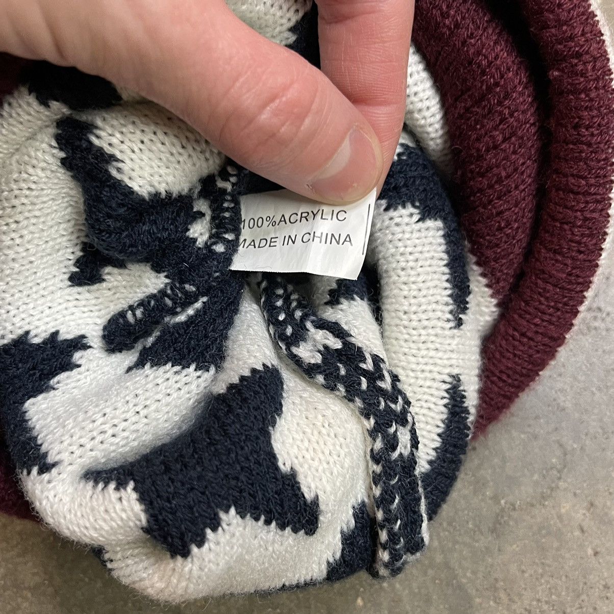 Vintage Vintage Army USA Flag Knit Beanie Hat Size ONE SIZE - 4 Thumbnail