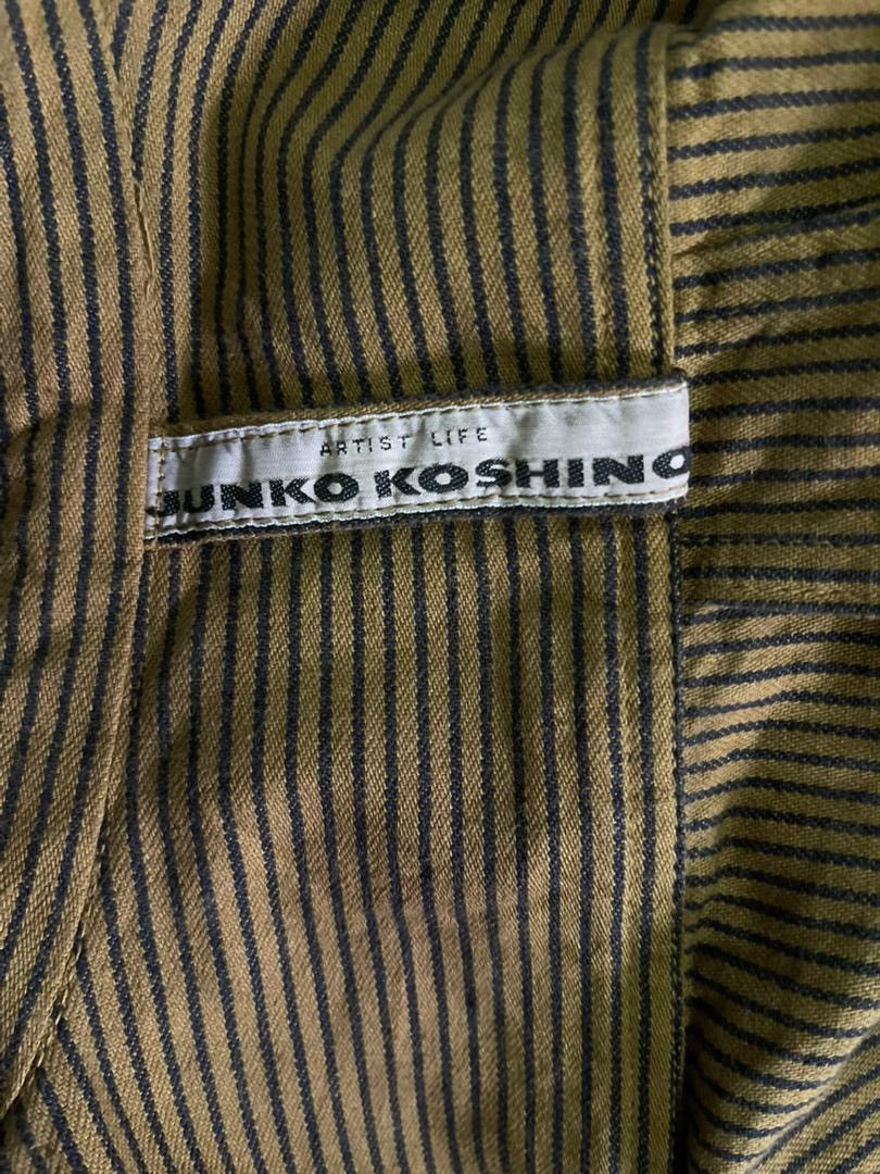 Japanese Brand Junko Koshino Artist Life Striped Workwear Overshirt Jacket Size US L / EU 52-54 / 3 - 3 Thumbnail