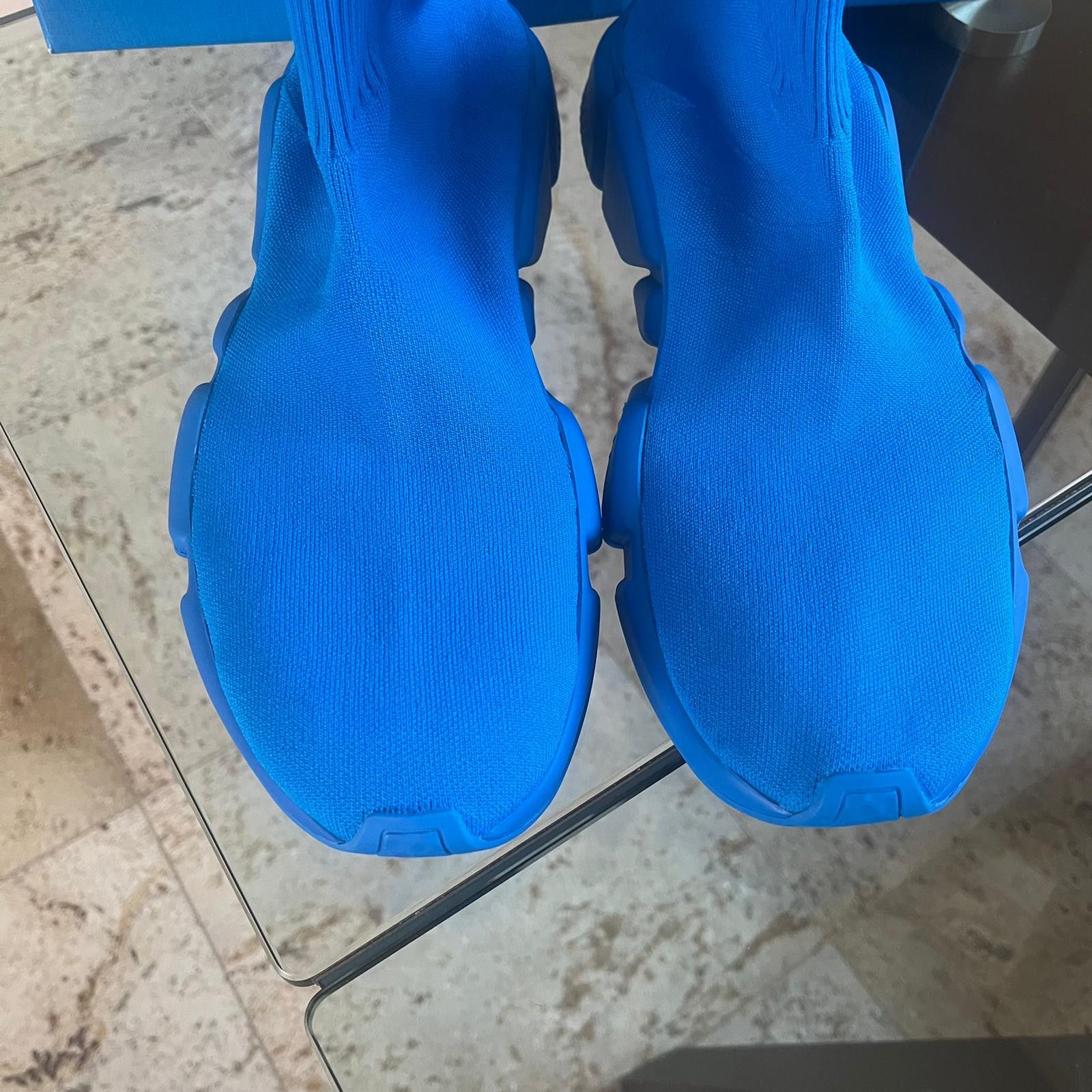 Adidas × Balenciaga Speed LT / Speed A Sneakers in Blue Size US 13 / EU 46 - 9 Thumbnail