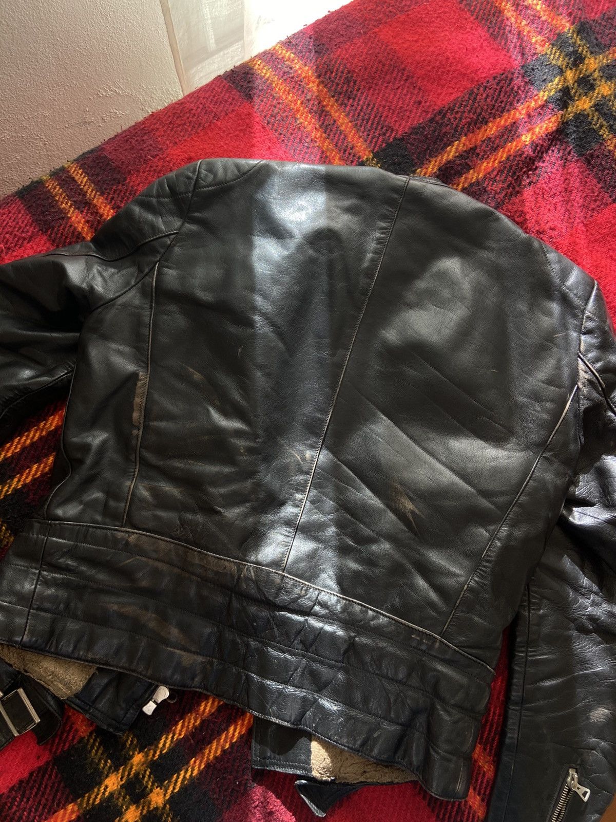 Genuine Leather Vintage Harro heavy leather biker jacket Size US M / EU 48-50 / 2 - 10 Thumbnail