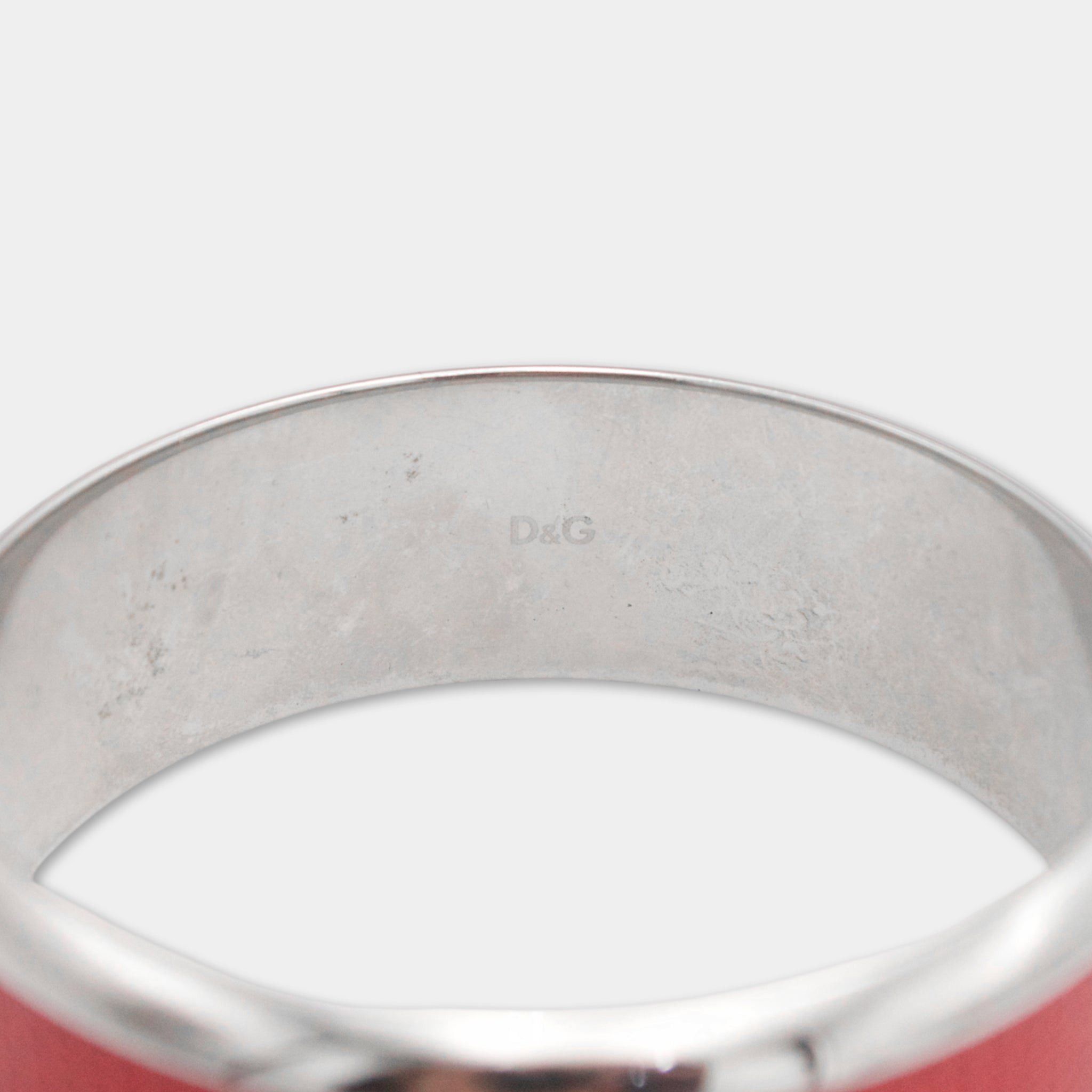 Dolce & Gabbana Dolce & Gabbana Red Leather Bracelet Size ONE SIZE - 4 Thumbnail