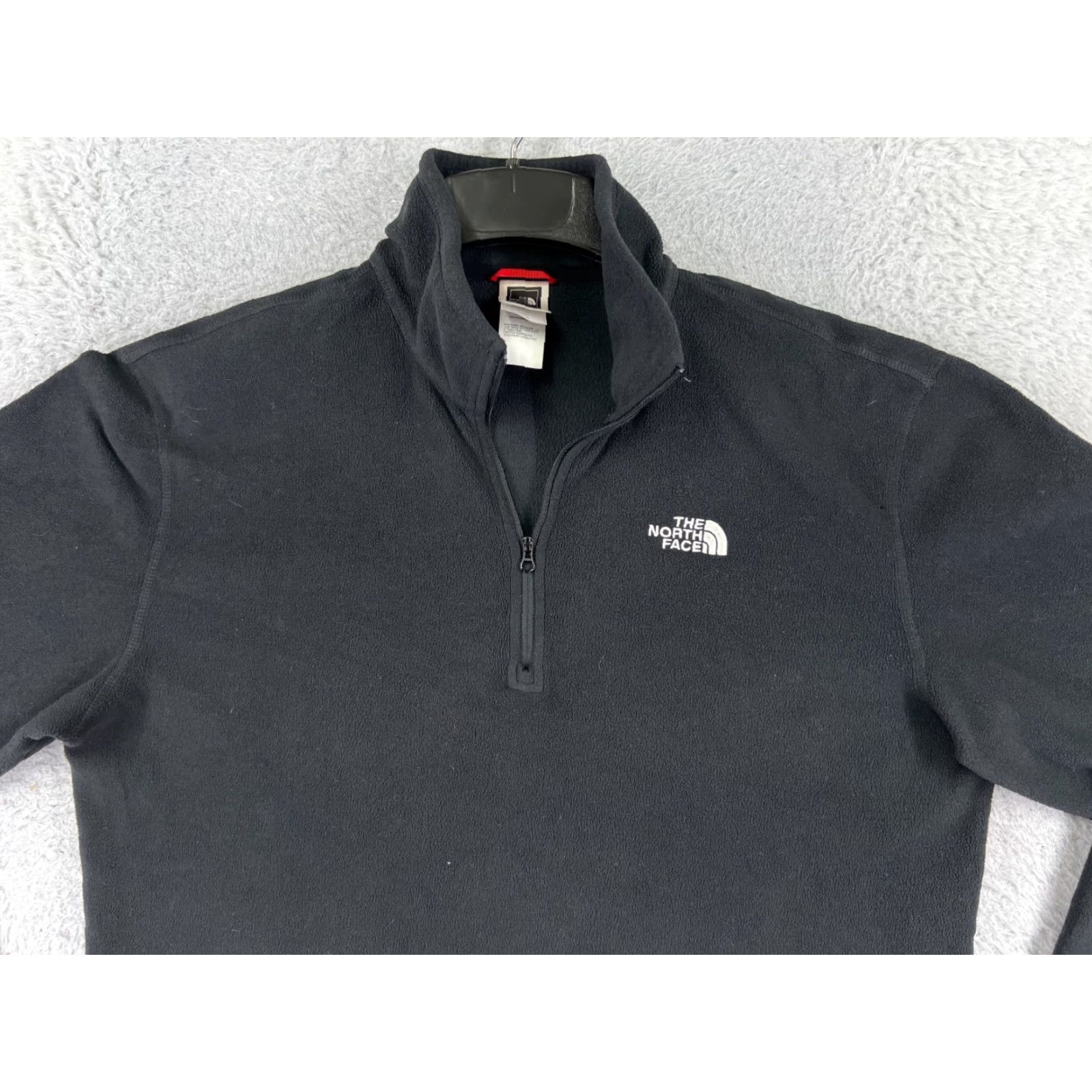 The North Face The North Face Sweater Mens Medium Black Long Sleeve 1/4 Zip Fleece Polyester Size US M / EU 48-50 / 2 - 7 Thumbnail