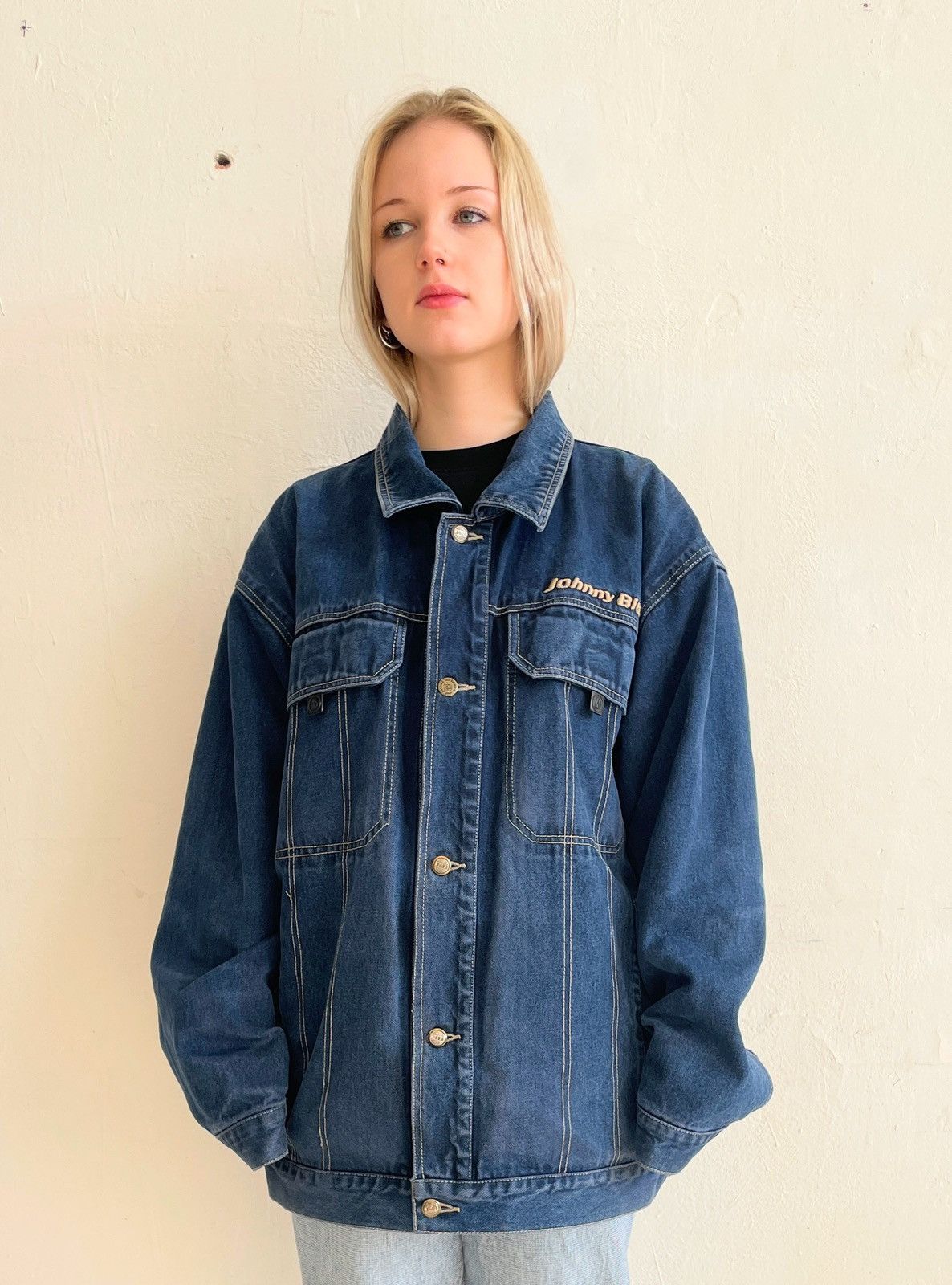 Other Johnny Blaze Vintage Denim Jacket L Boxy Hip Hop Size US L / EU 52-54 / 3 - 5 Thumbnail