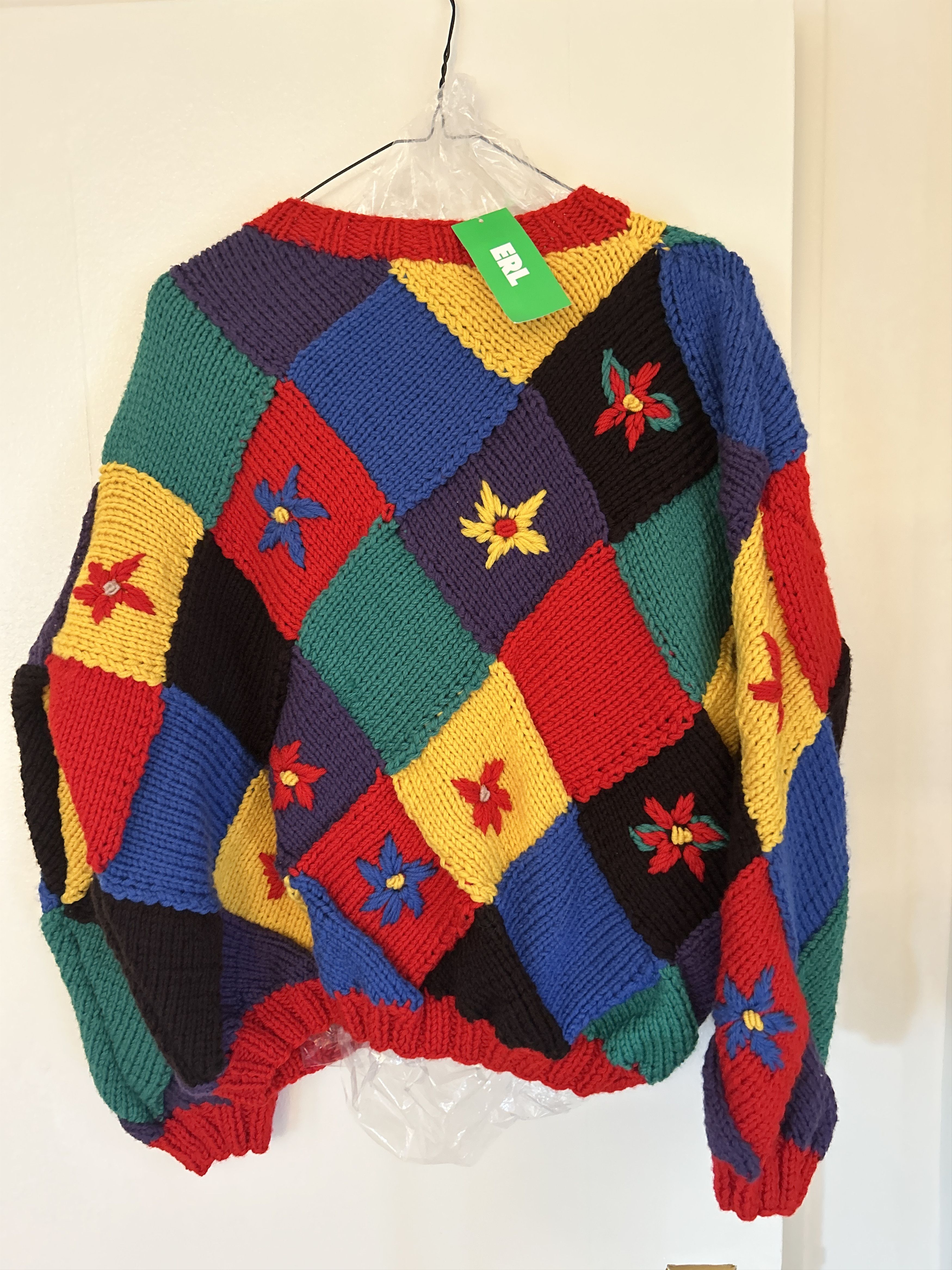 ERL ERL PATCHWORK SWEATER SIZE MEDIUM Size US M / EU 48-50 / 2 - 8 Thumbnail