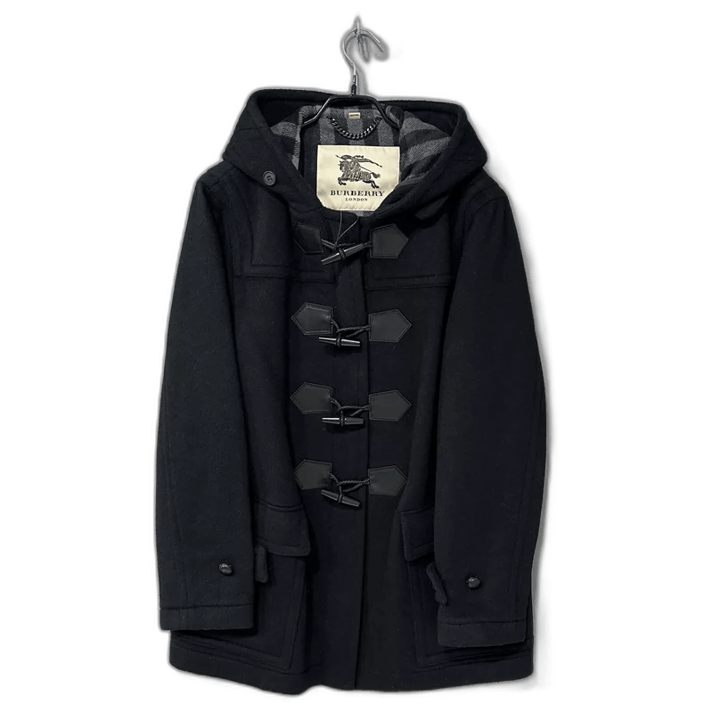 Burberry Burberry Black Duffle Coat with Hood Size XL / US 12-14 / IT 48-50 - 1 Thumbnail