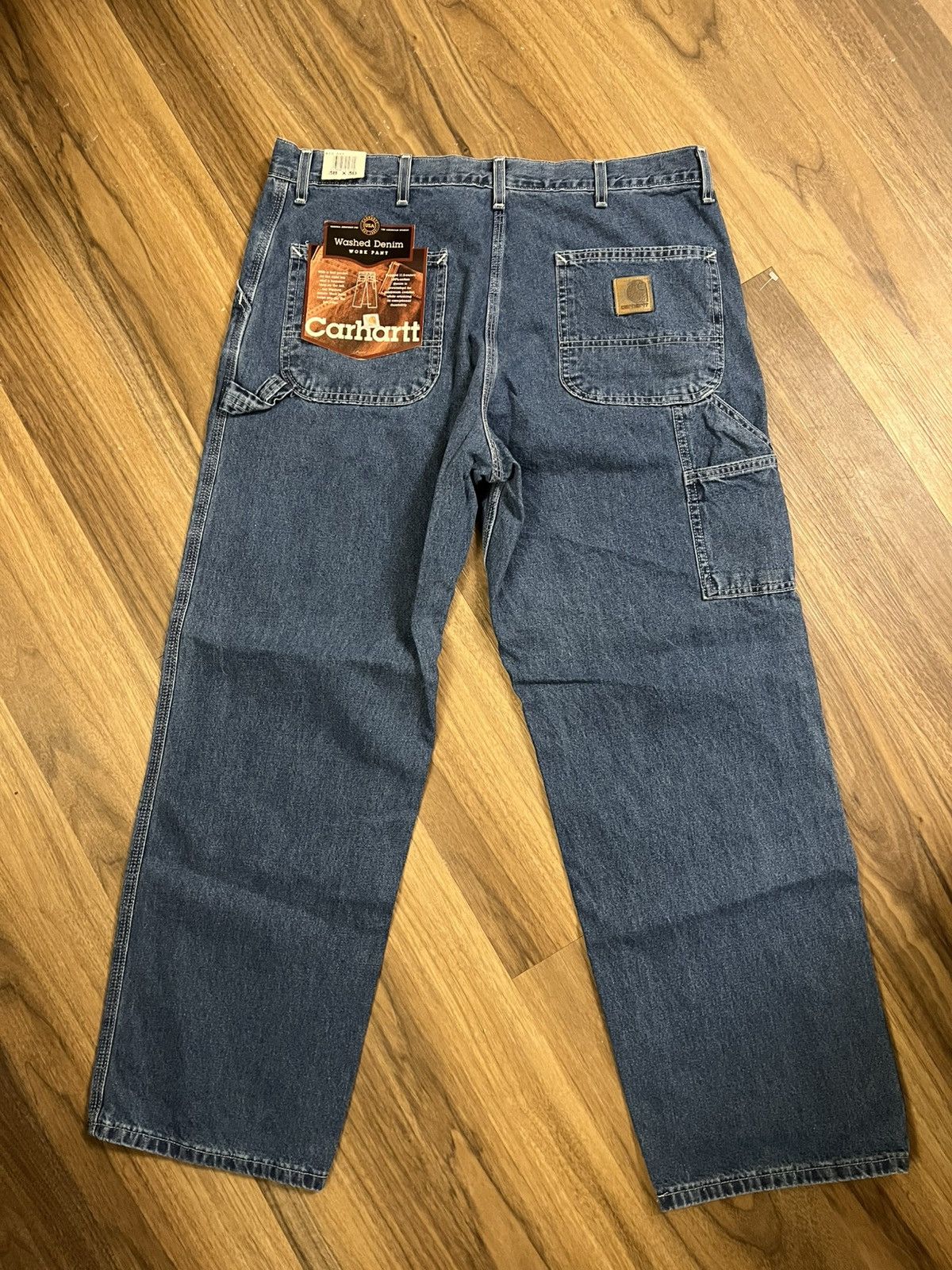 Carhartt 1999 Carhartt Carpenter/Work Washed Denim New 38x30 Vintage Size US 38 / EU 54 - 1 Thumbnail