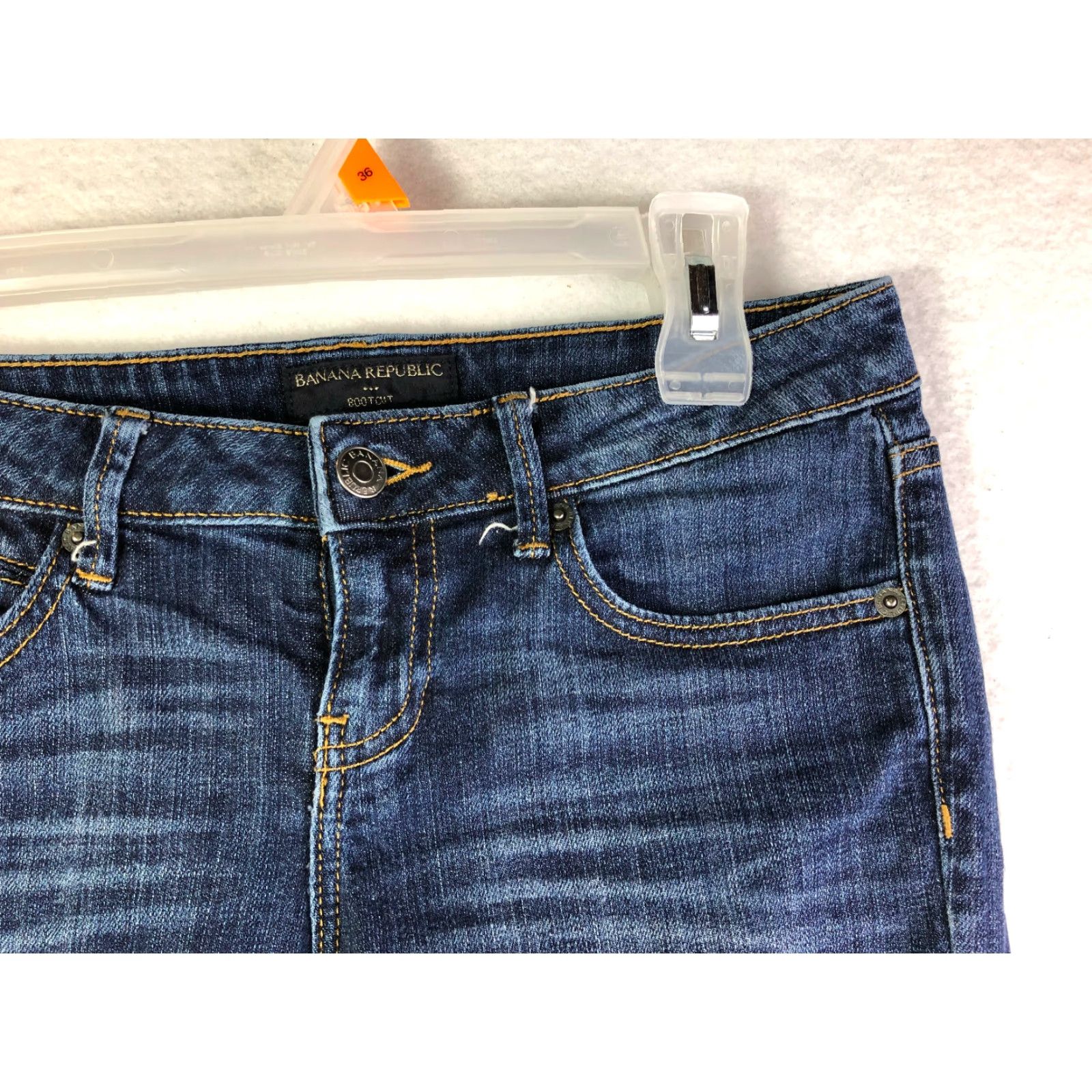 Banana Republic VINTAGE Banana Republic Bootcut Jeans? 25/0R 28x30 Measured Blue Denim Juniors Womens Regular Mid Rise Cotton Denim jeans Size 42" / US 20 - 4 Thumbnail