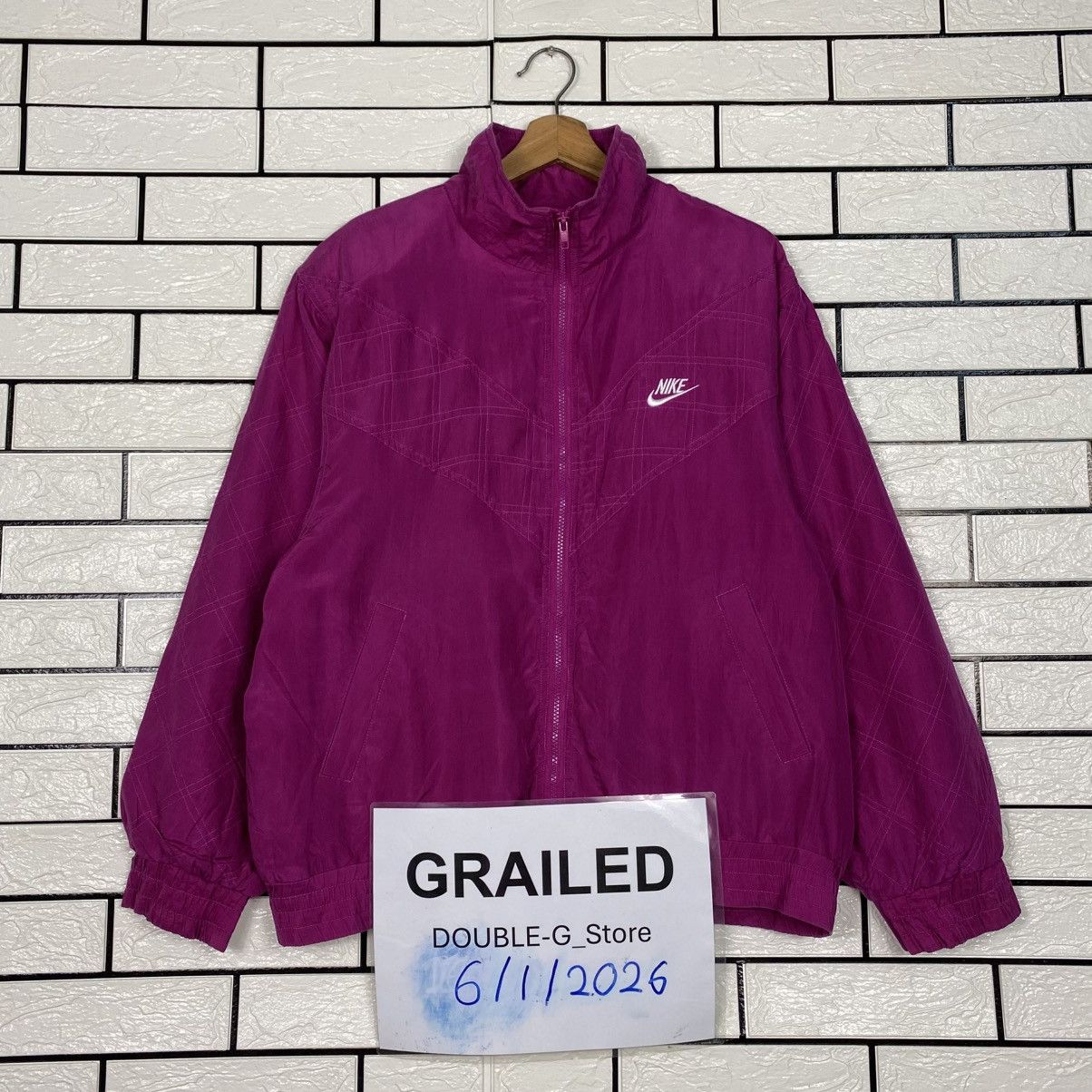 Nike 📌Vintage Bomber Jacket Nike Made In Usa Size US M / EU 48-50 / 2 - 1 Thumbnail