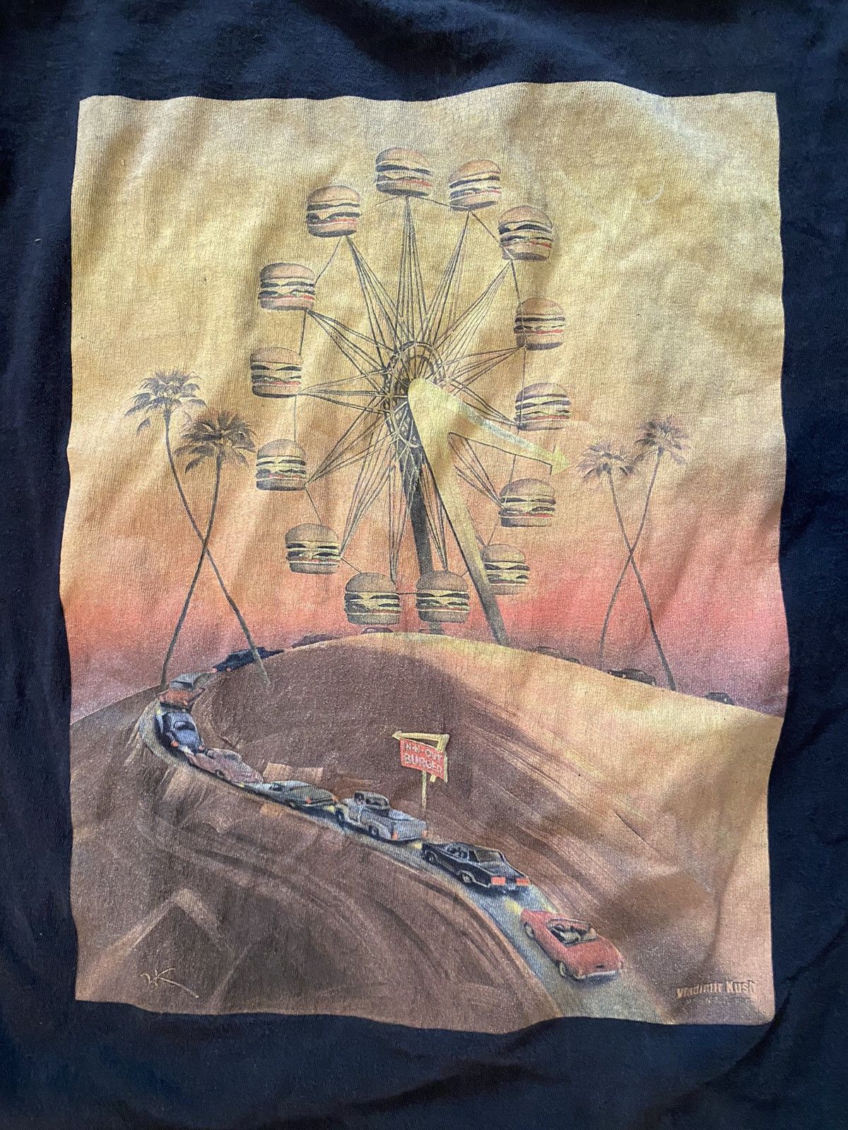 Coca Cola In&out burger anniversary black T-shirt Size US L / EU 52-54 / 3 - 3 Thumbnail