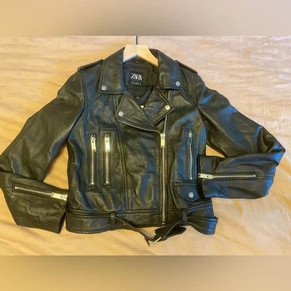 Zara ZARA Genuine Leather Jacket Brand New Size S Size S / US 4 / IT 40 - 5 Thumbnail