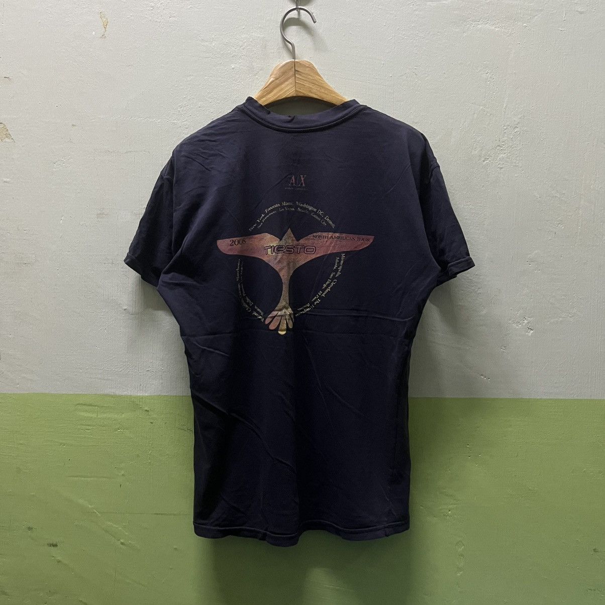 Armani Exchange Distressed AX x DJ Tiesto 2008 American Tour Band Tees Size US S / EU 44-46 / 1 - 2 Thumbnail