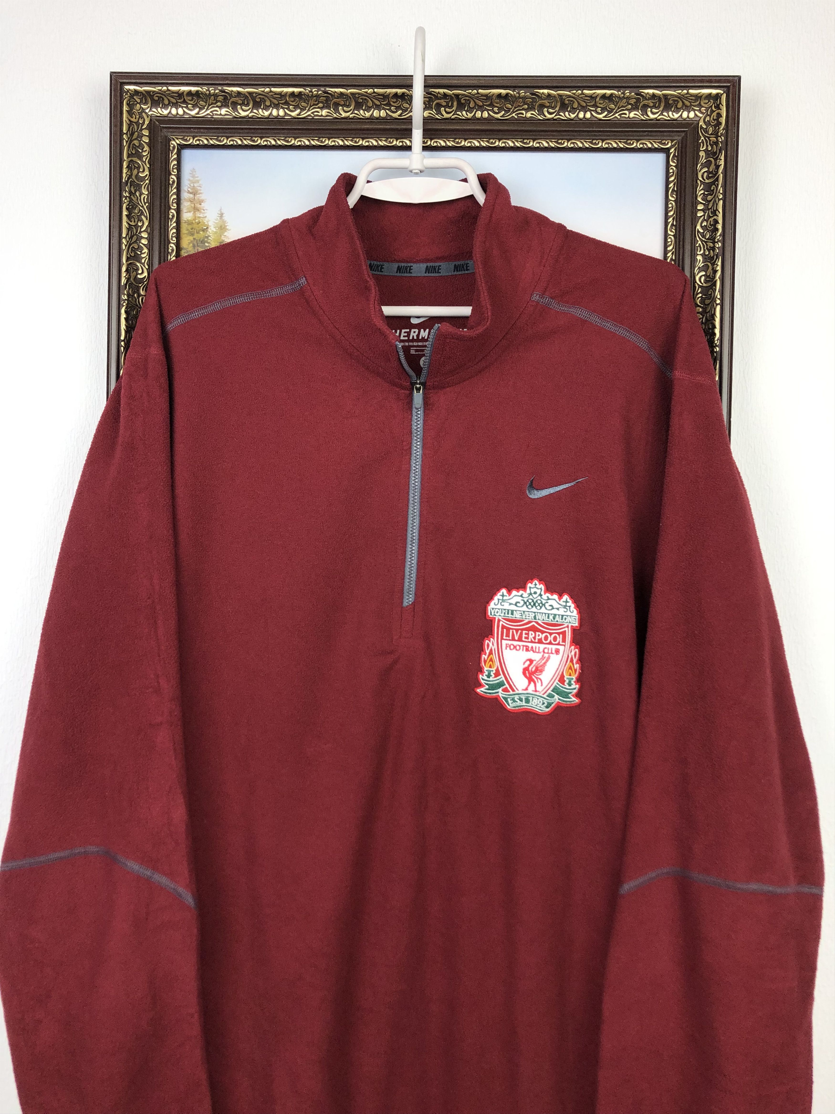 Nike Nike Liverpool Jacket Therma Fit Soccer Sweatshirt Warm Size US XL / EU 56 / 4 - 2 Thumbnail