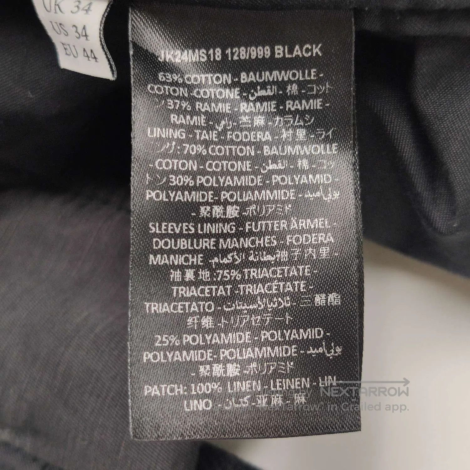 JW Anderson J.W.Anderson XS Black Zip-Up Long-Sleeve Jacket. Size US XS / EU 42 / 0 - 8 Thumbnail