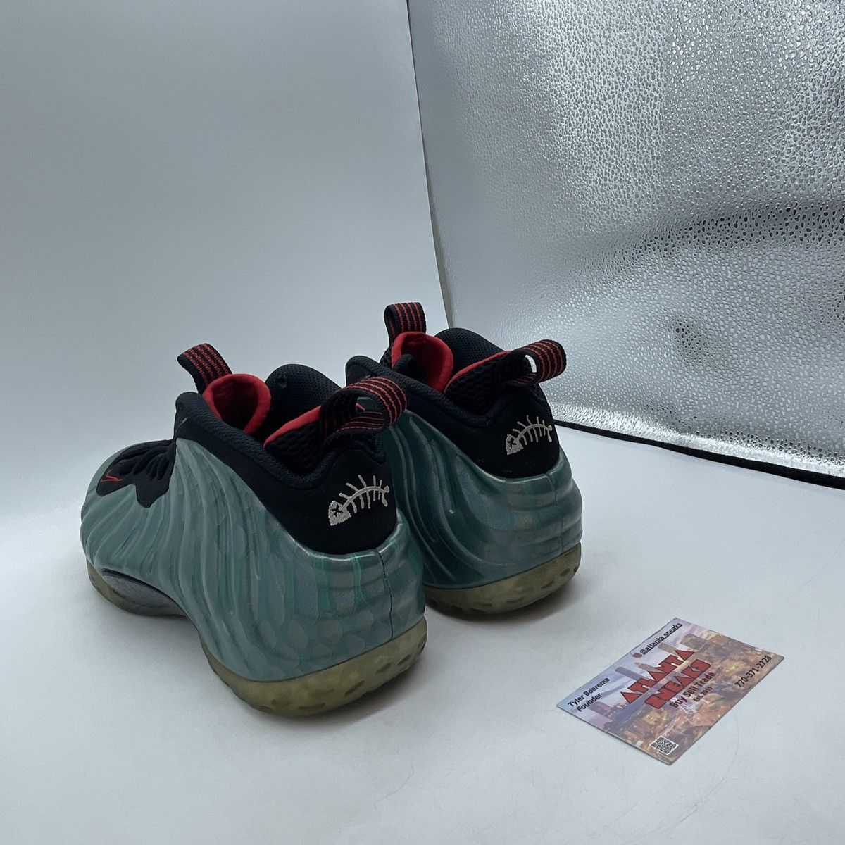 Nike Air foamposite one gone fishing Size US 8.5 / EU 41-42 - 4 Thumbnail