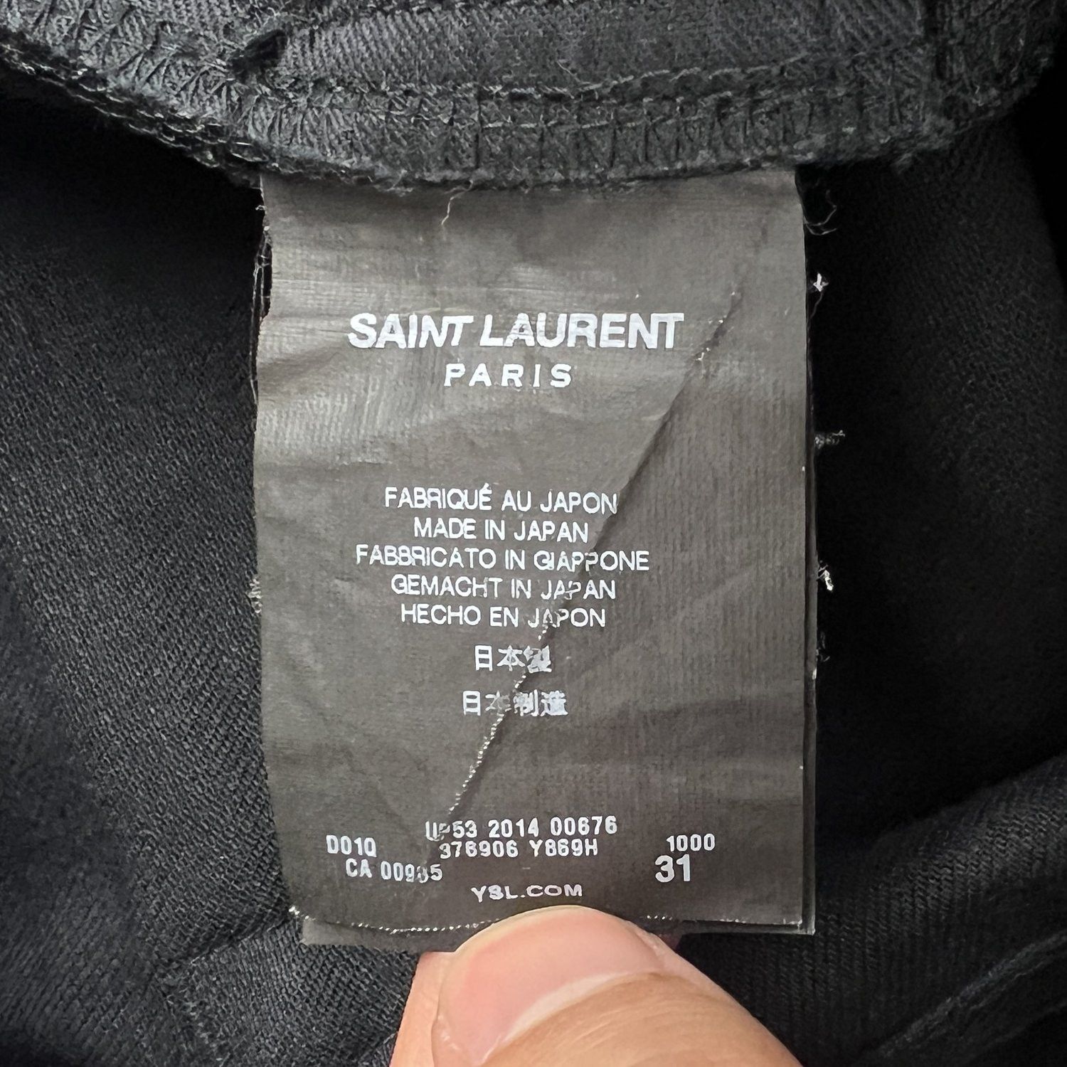 Hedi Slimane × Saint Laurent Paris Saint Laurent SS15 Psych Rock Raw Hem D02 Jeans Size US 29 - 6 Thumbnail