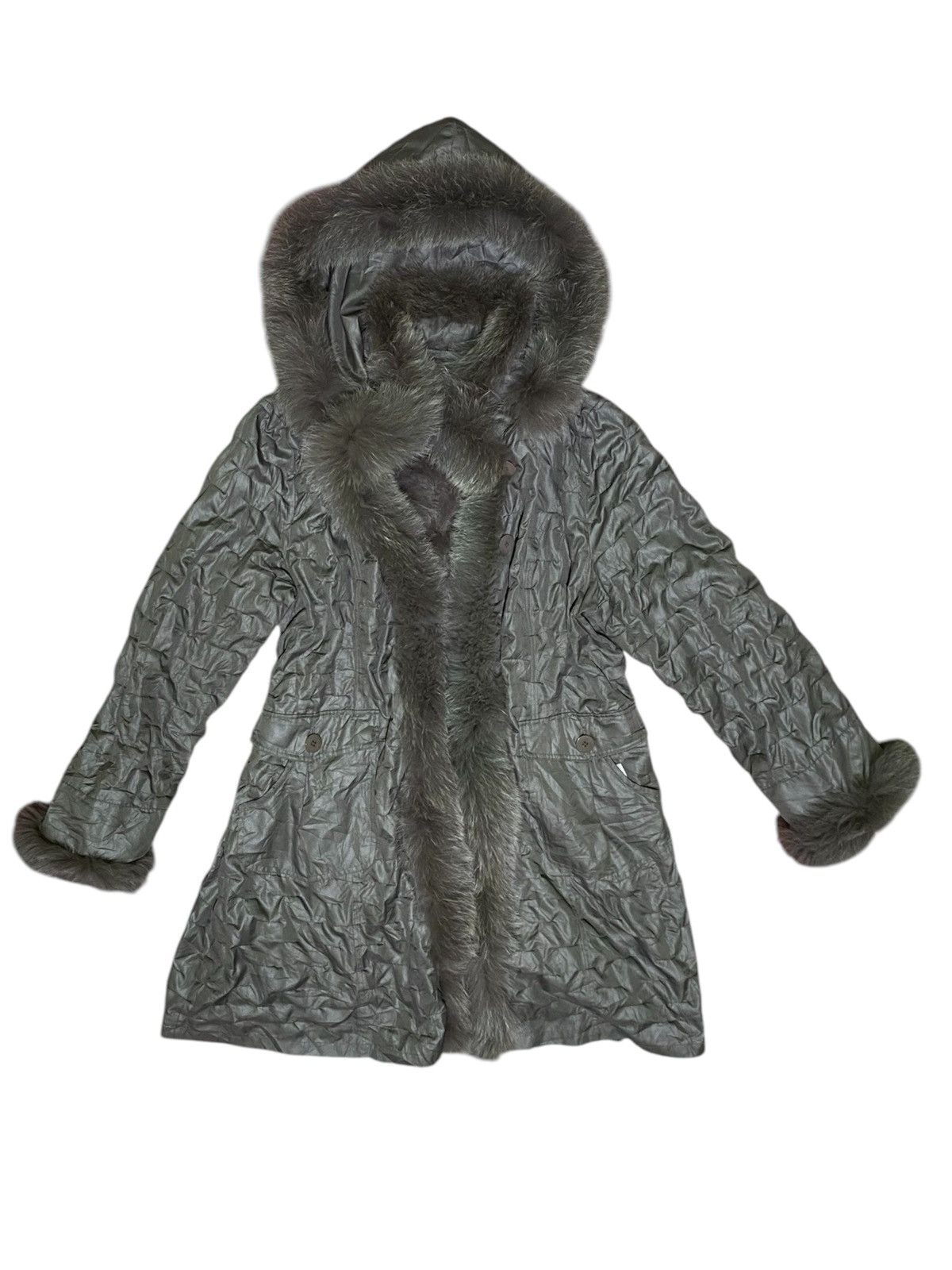 14th Addiction × Japanese Brand × Le Grande Bleu (L.G.B.) 2000s - Japanese Coat Faux Fur Like LGB Size M / US 6-8 / IT 42-44 - 3 Thumbnail