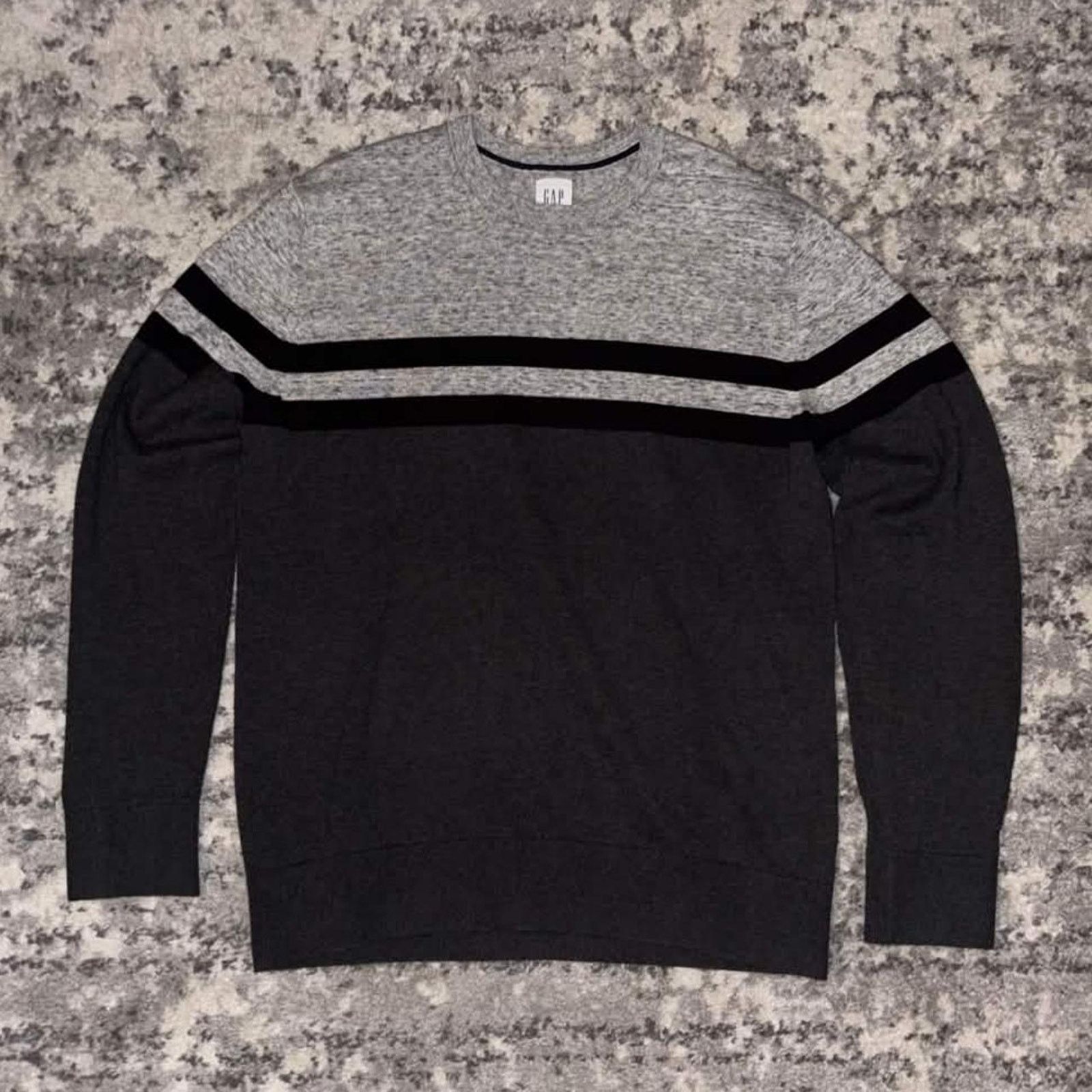 Gap 00s Gap Striped Lightweight Sweatshirt Size US M / EU 48-50 / 2 - 1 Thumbnail