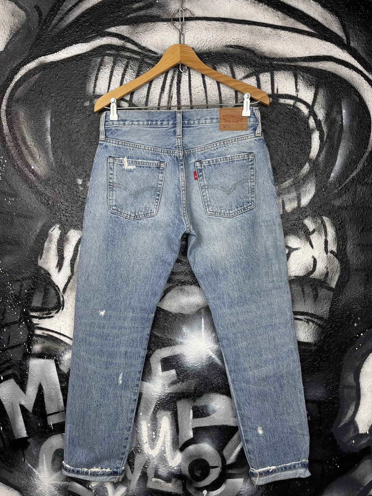 Levi's Levi’s 501 CT Woman’s Boyfriend Patchwork Selvedge Jeans Size 25" / US 0 / IT 36 - 4 Thumbnail