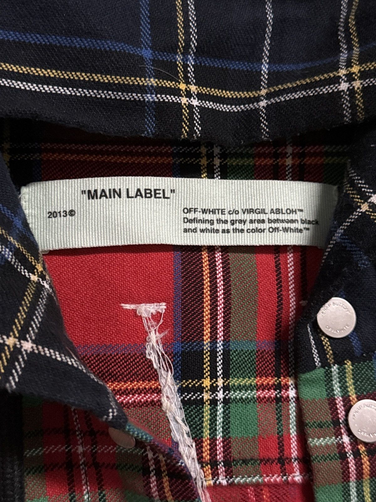 Off-White × Virgil Abloh Off white flannel Size US M / EU 48-50 / 2 - 4 Thumbnail