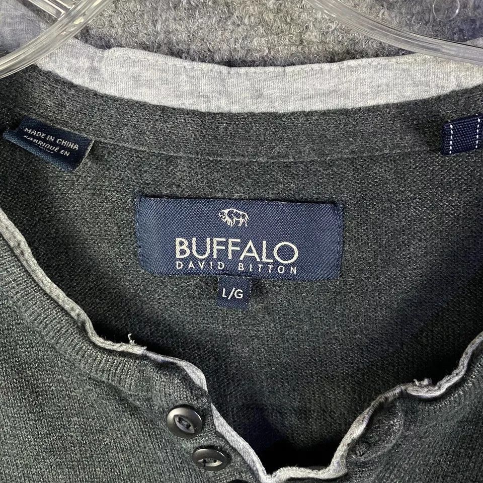 Buffalo David Bitton Buffalo David Bitton Sweater Men's Large Striped Pullover Size US L / EU 52-54 / 3 - 3 Thumbnail