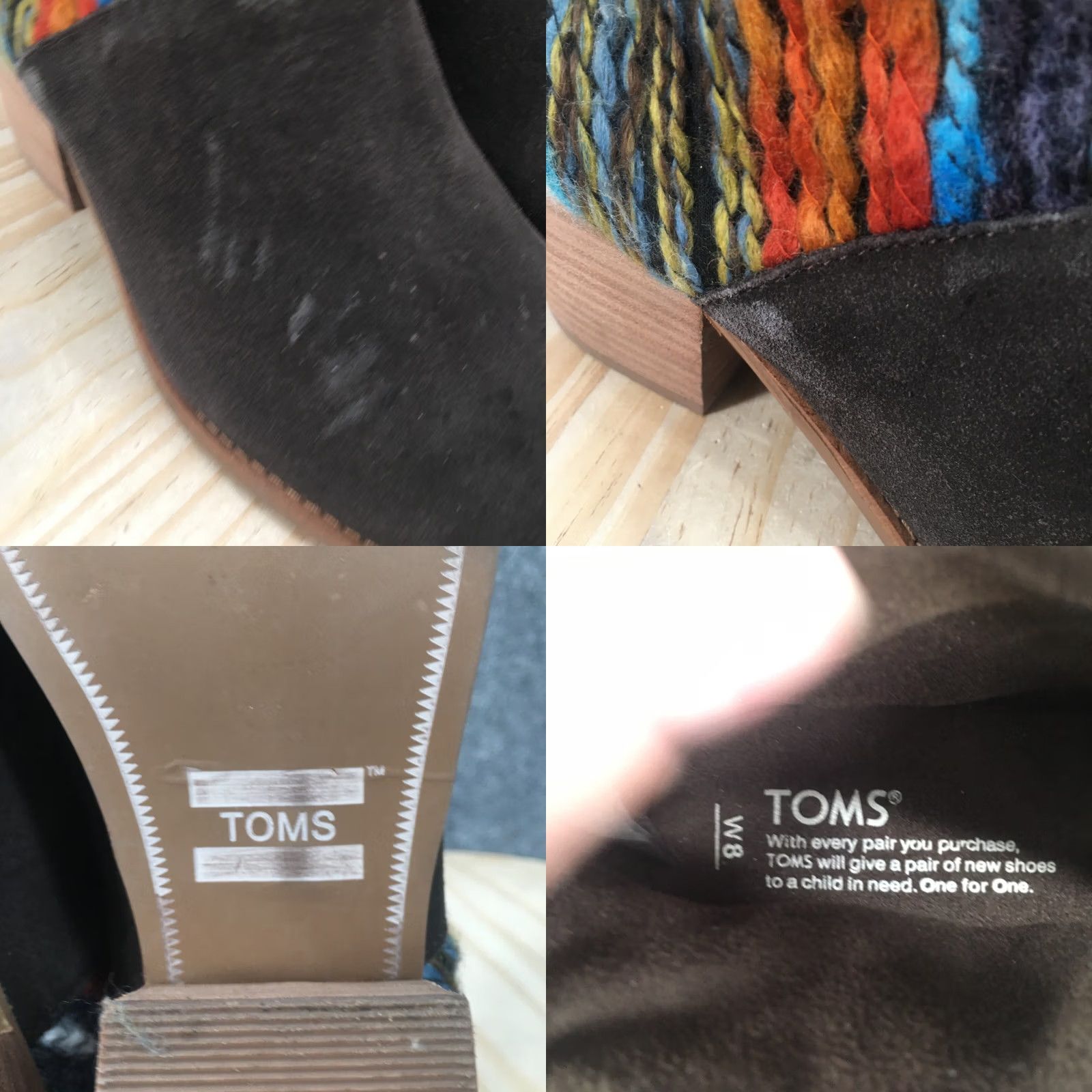 Toms Toms Boots Womens 8 Leila Ankle Booties Brown Suede Tasseled Zip Block Heel Size US 8 / IT 38 - 9 Thumbnail