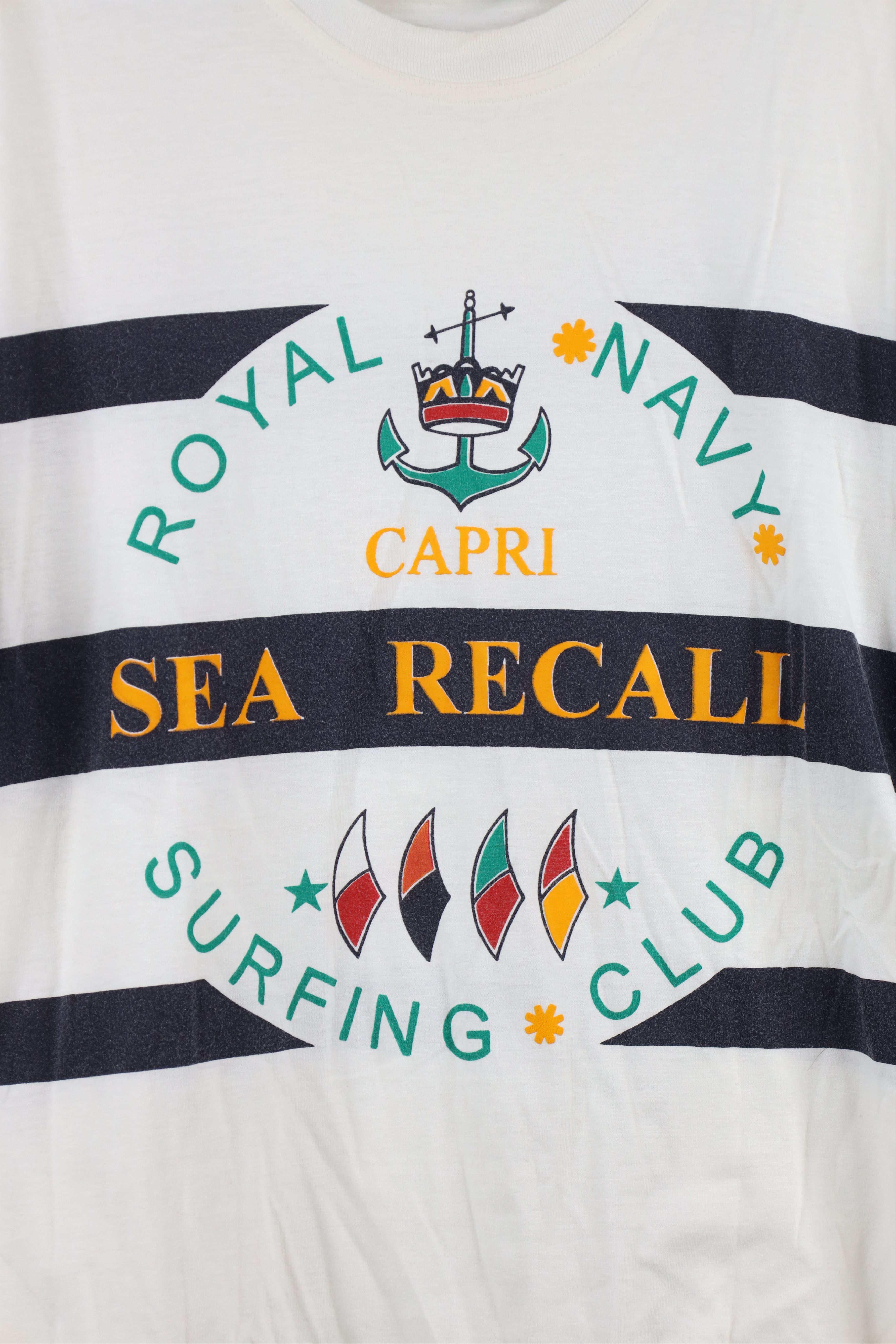 Vintage Vintage 90s Streetwear Royal Navy Surfing Club T-Shirt Size US M / EU 48-50 / 2 - 4 Thumbnail