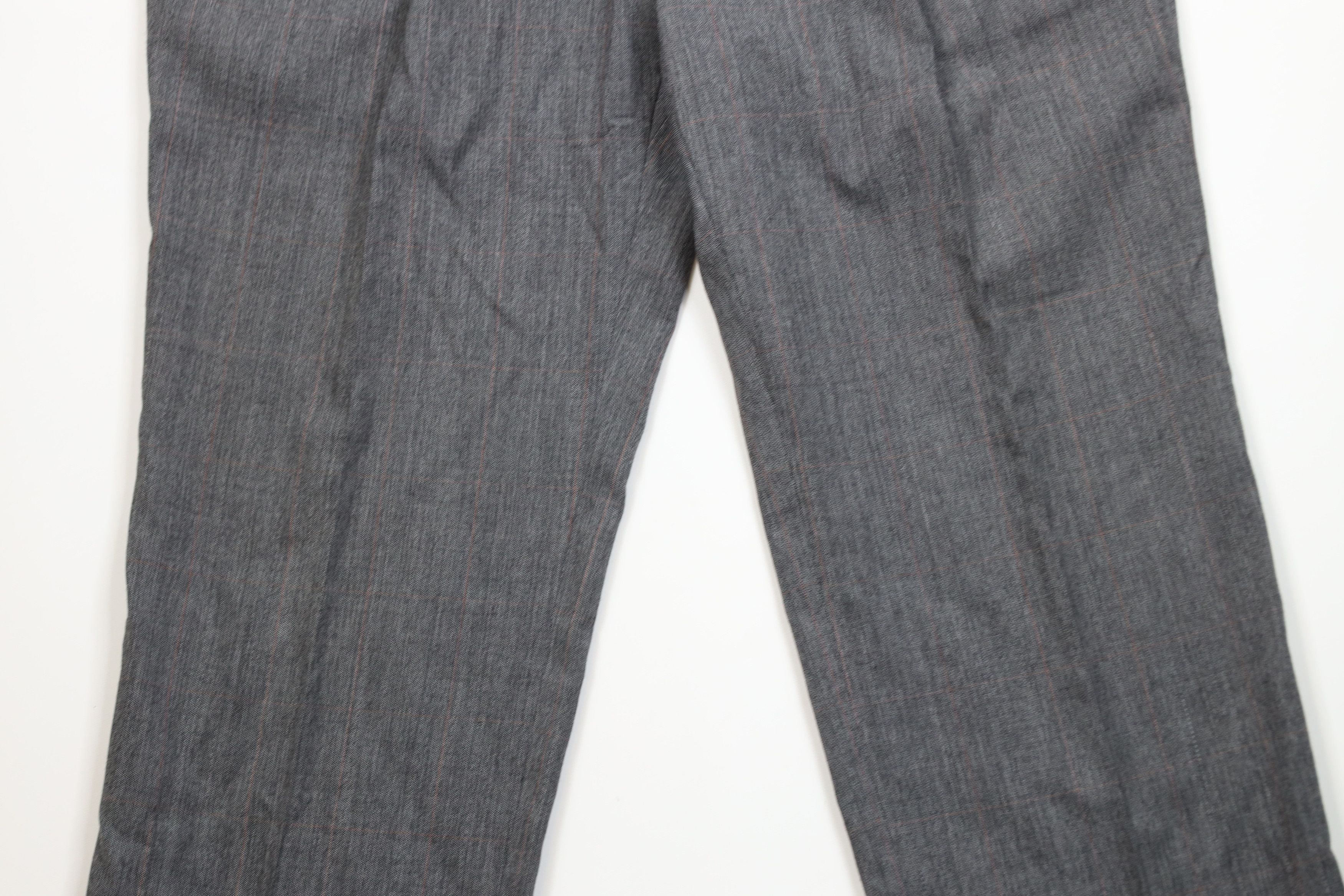 Vintage Vintage 70s Streetwear Wool Wide Leg Chino Pants Plaid USA Size US 36 / EU 52 - 3 Thumbnail