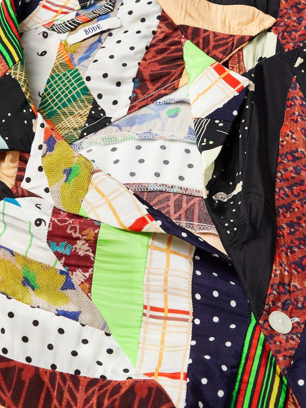 Bode o1tko10825 Patchwork Woven Shirt in Multicolor Size US S / EU 44-46 / 1 - 5 Thumbnail