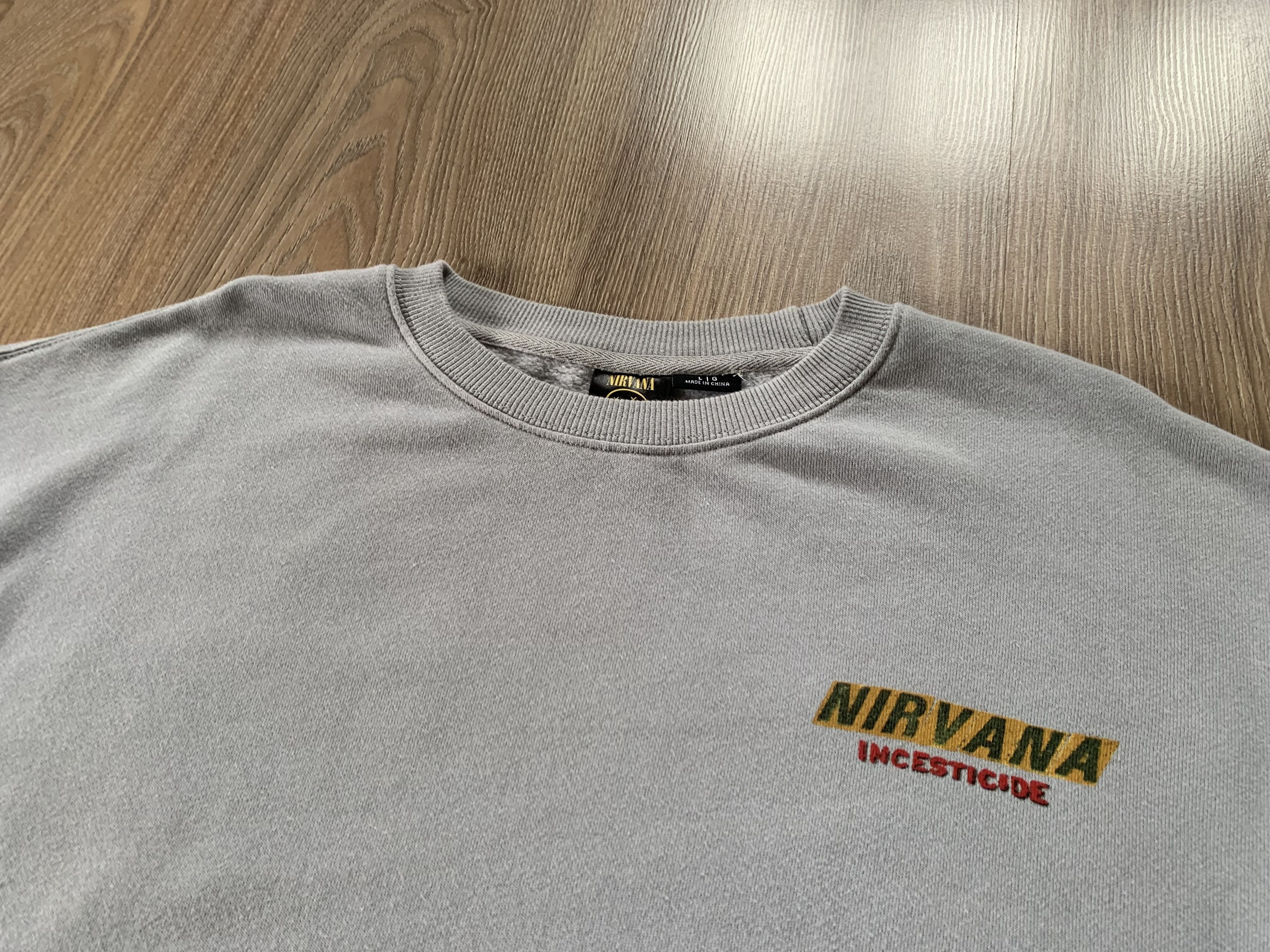 Band Tees × Nirvana Nirvana Isecticide Cotton Printed Sweatshirt Size US L / EU 52-54 / 3 - 3 Thumbnail
