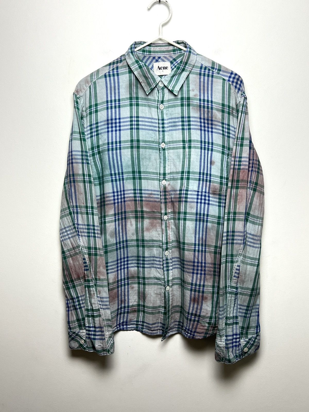 Acne Studios acne vintage travis plaid shirt tie dye y2k Size US M / EU 48-50 / 2 - 1 Thumbnail