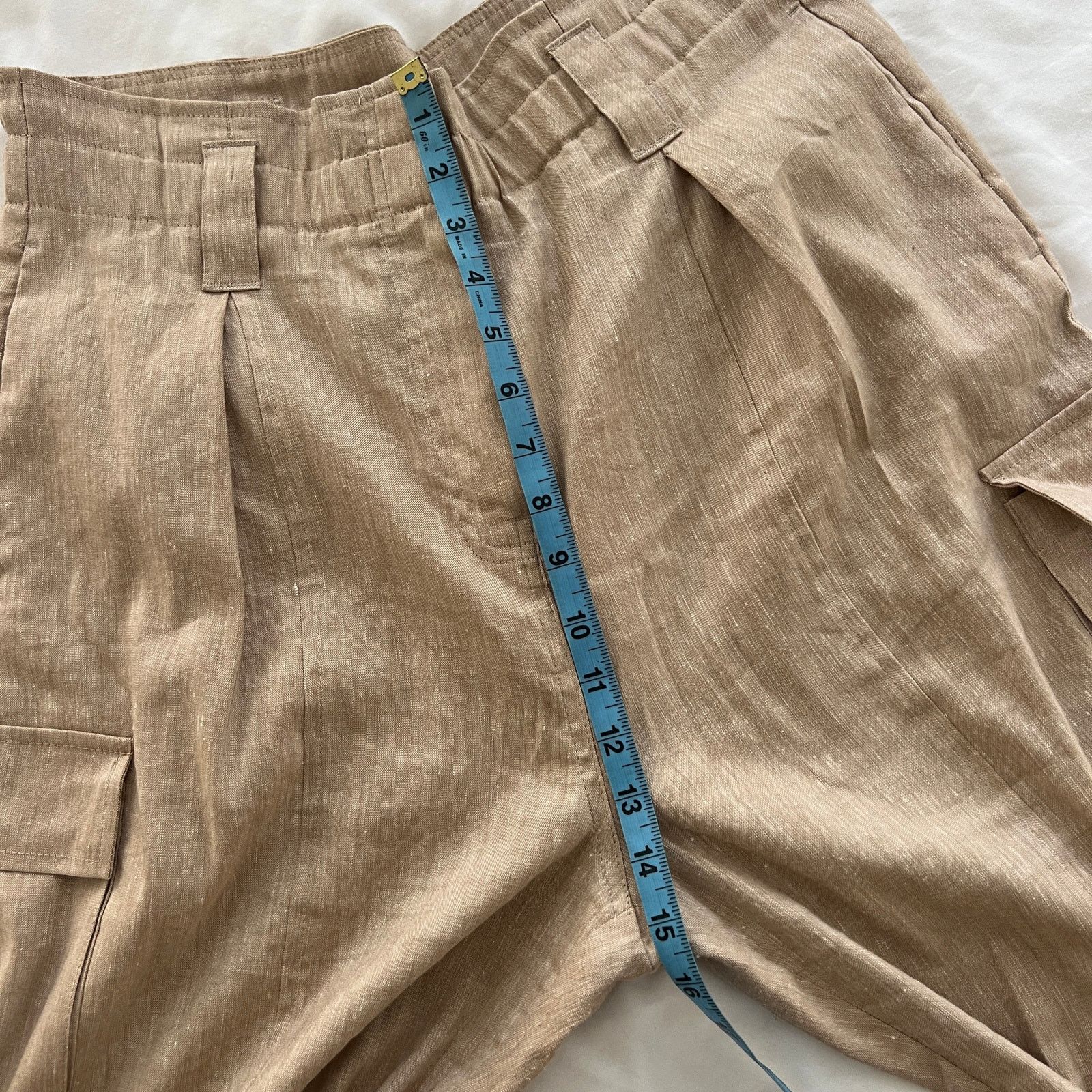 Reiss REISS Womens Cargo Style Linen Blend Trousers Size 10 Size 32" / US 10 / IT 46 - 11 Thumbnail