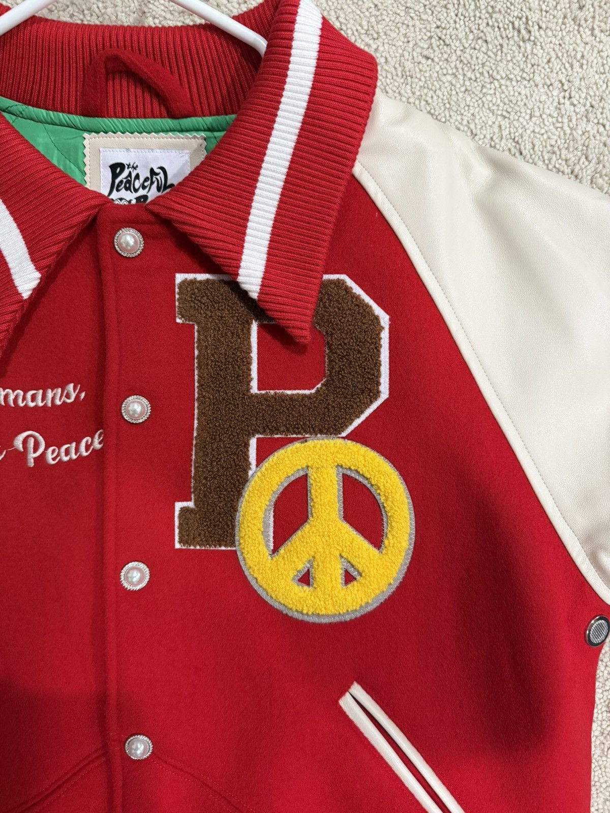 Japanese Brand The Peaceful People Varsity Jacket Size US M / EU 48-50 / 2 - 4 Thumbnail
