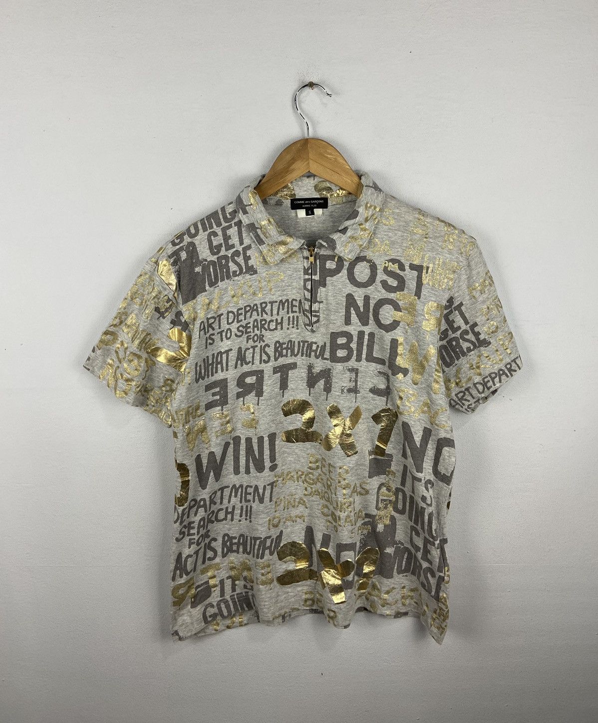 Commedesgarcon Hommeplus Crazy Design Polo Shirt