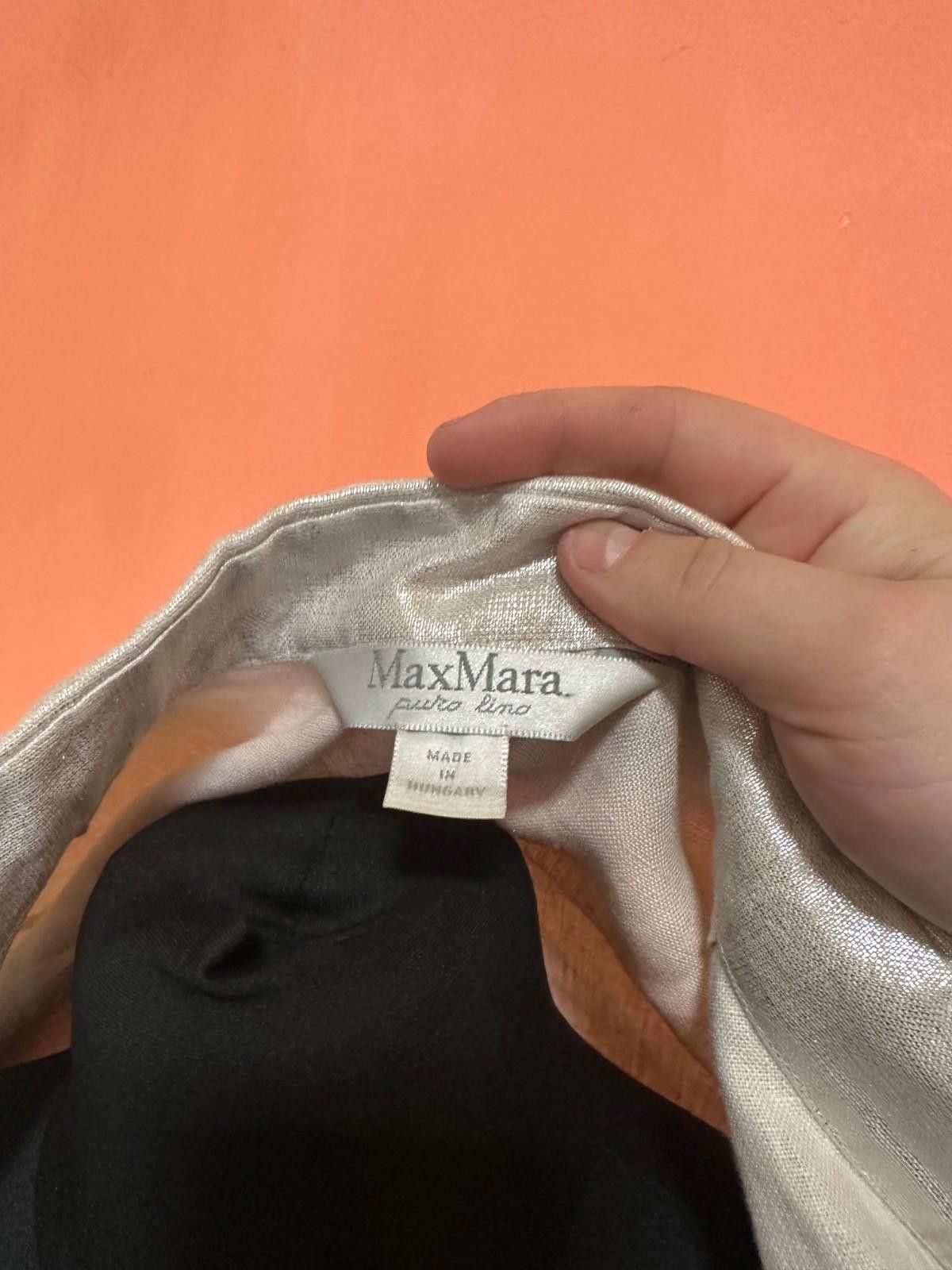 Max Mara Womens Max Mara Linen Jacket Sz IT 42 Size M / US 6-8 / IT 42-44 - 8 Thumbnail