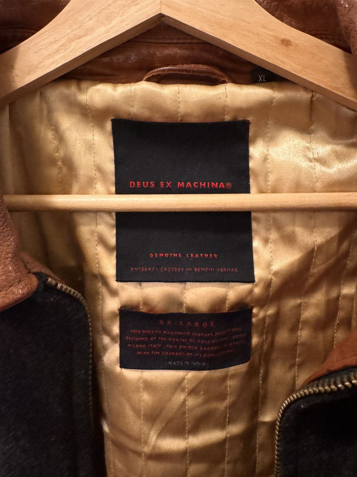 Deus Ex Machina Dues Ex Machina “The Rival” Leather Jacket Size US XL / EU 56 / 4 - 4 Thumbnail