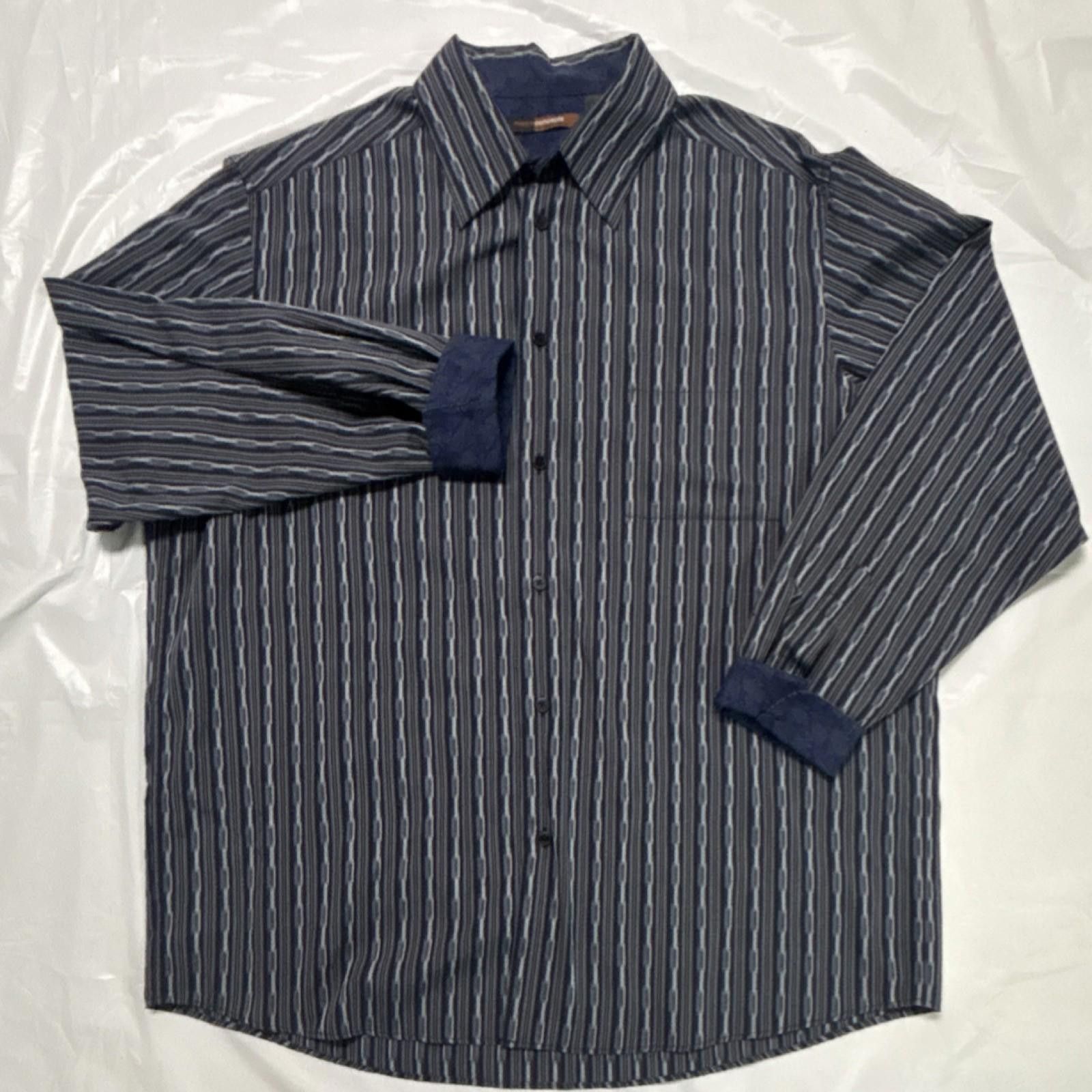 Other Metroconcepts Striped Button-Up Shirt XL Long Sleeve Men Size US XL / EU 56 / 4 - 1 Thumbnail