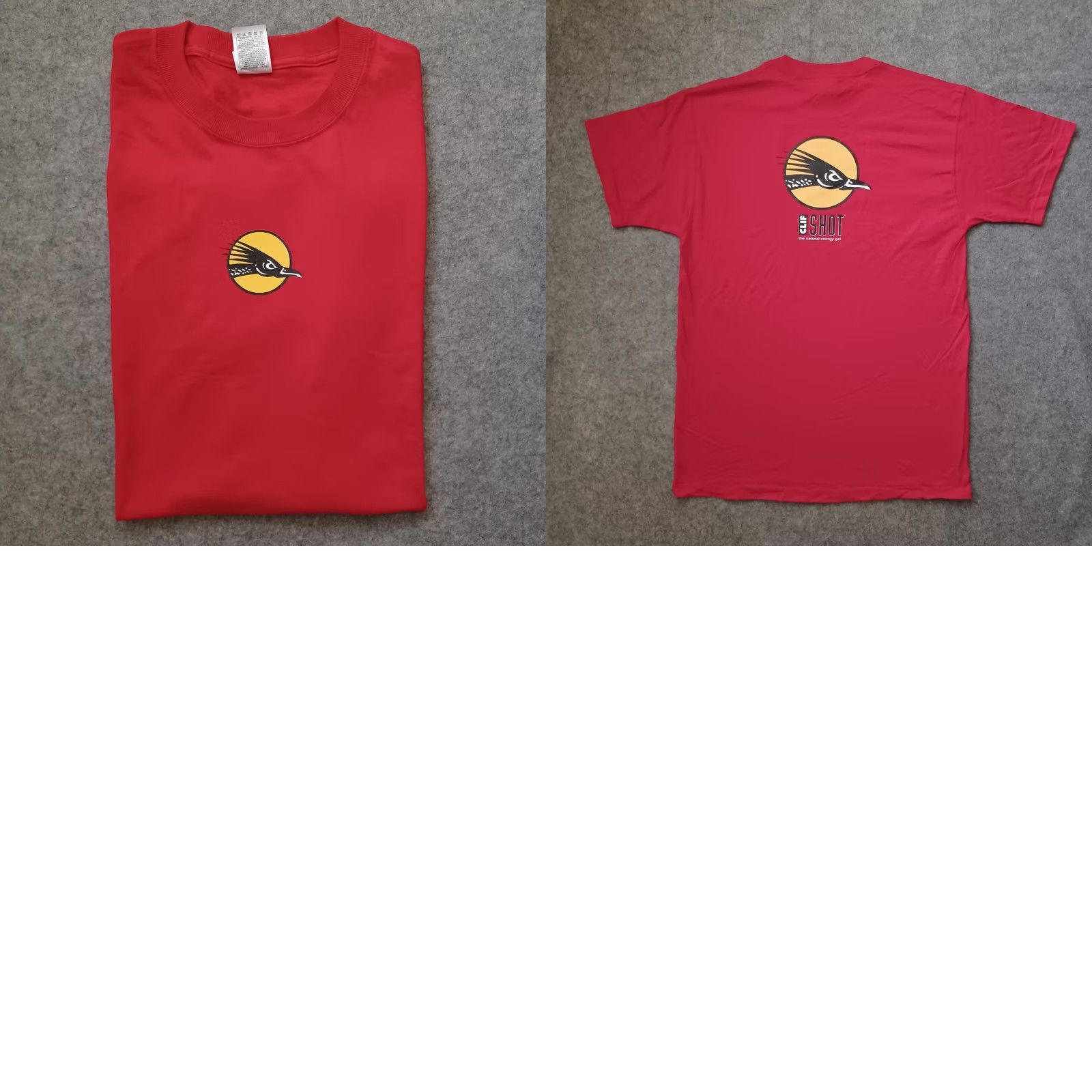 Fruit Of The Loom Clif Shot T Shirt Mens L Red The Natural Energy Gel Logo Two Sided Short Sleeve Shirt Men Red Nike Size US L / EU 52-54 / 3 - 9 Thumbnail