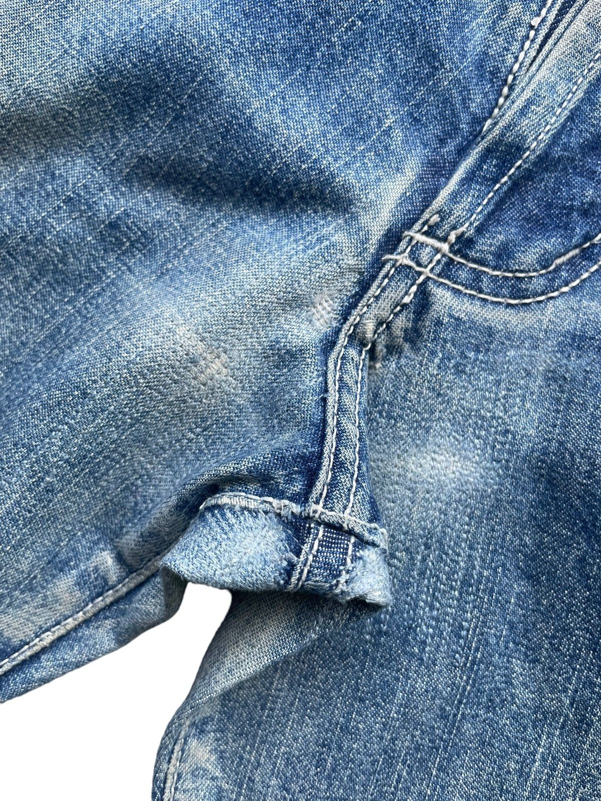 Stussy Vintage Stussy Works Distresed Denim Size US 33 - 6 Thumbnail