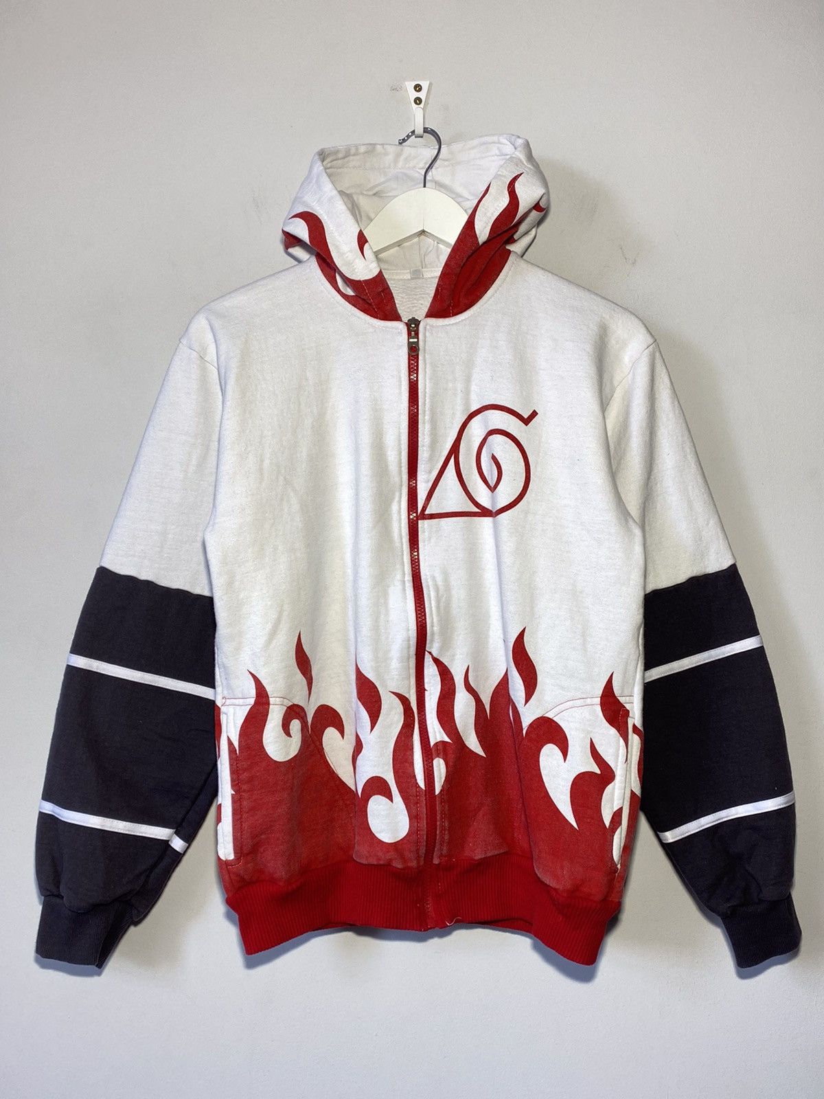 Other 🔥 Y2K NARUTO HOKAGE FLAME ZIP HOODIE ANIME STREET STYLE Size US S / EU 44-46 / 1 - 1 Thumbnail